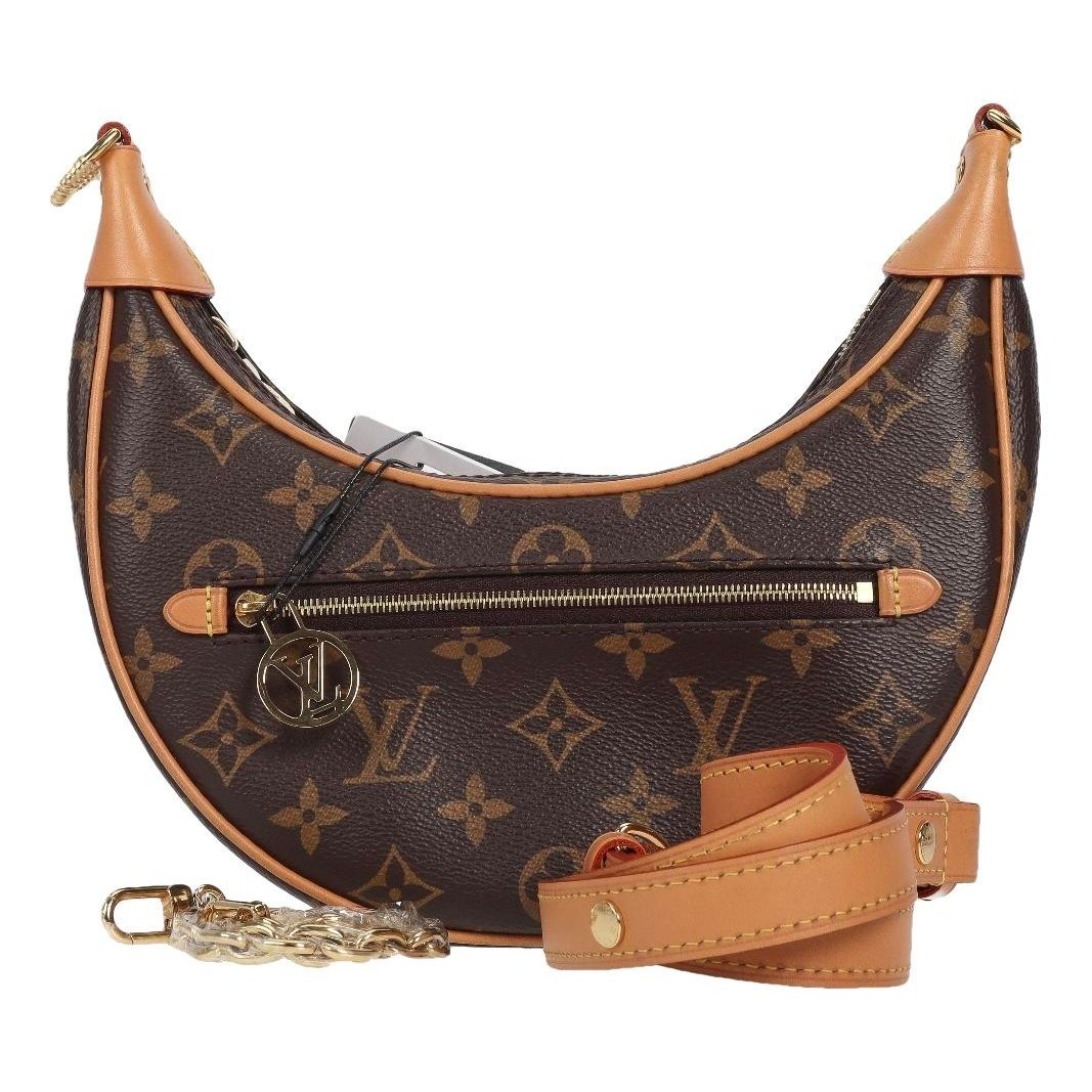 Loop leather crossbody bag