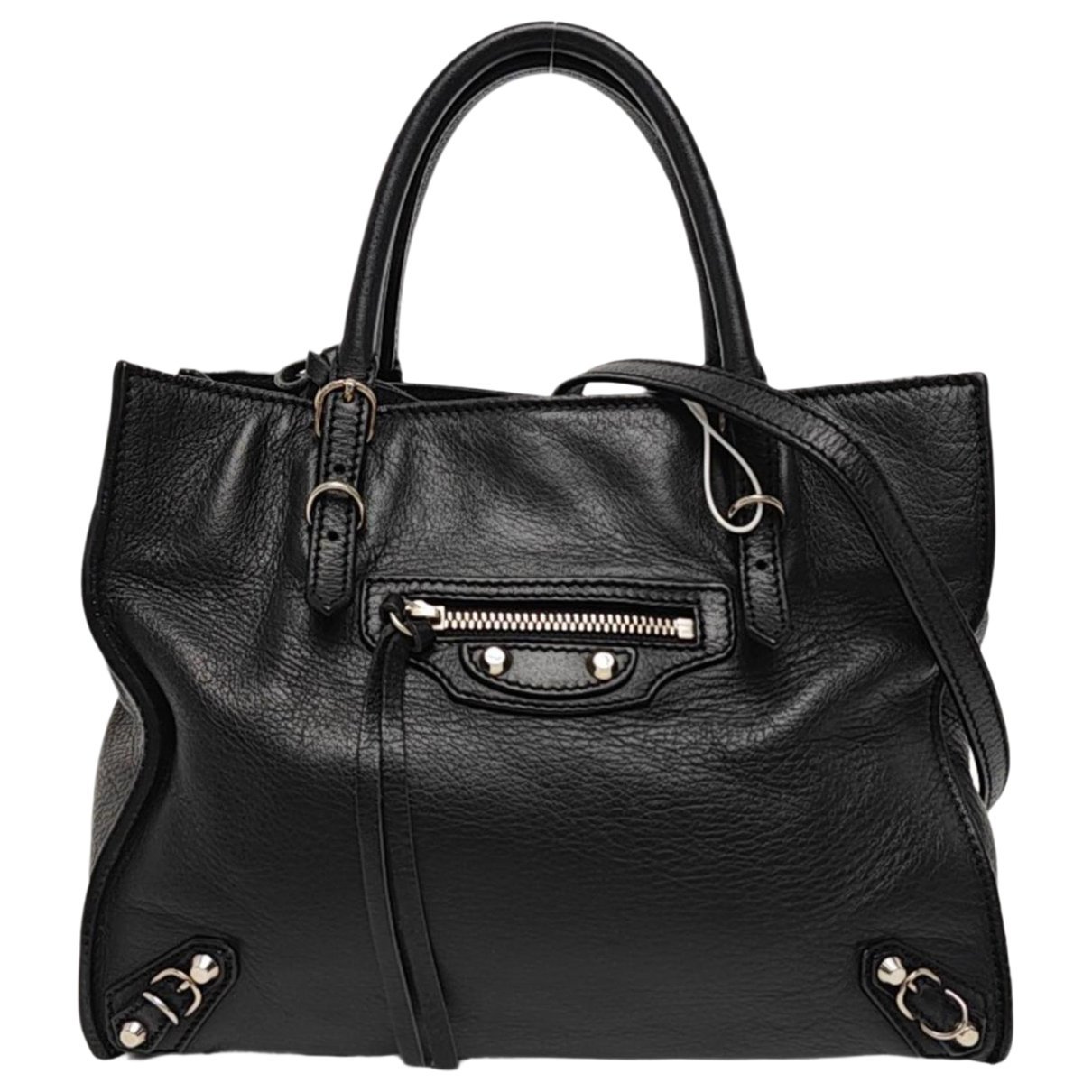 Papier leather handbag