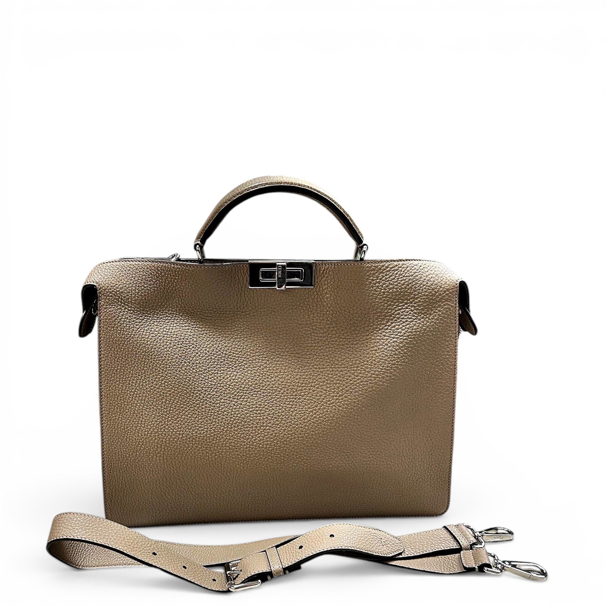 Peekaboo leather handbag
