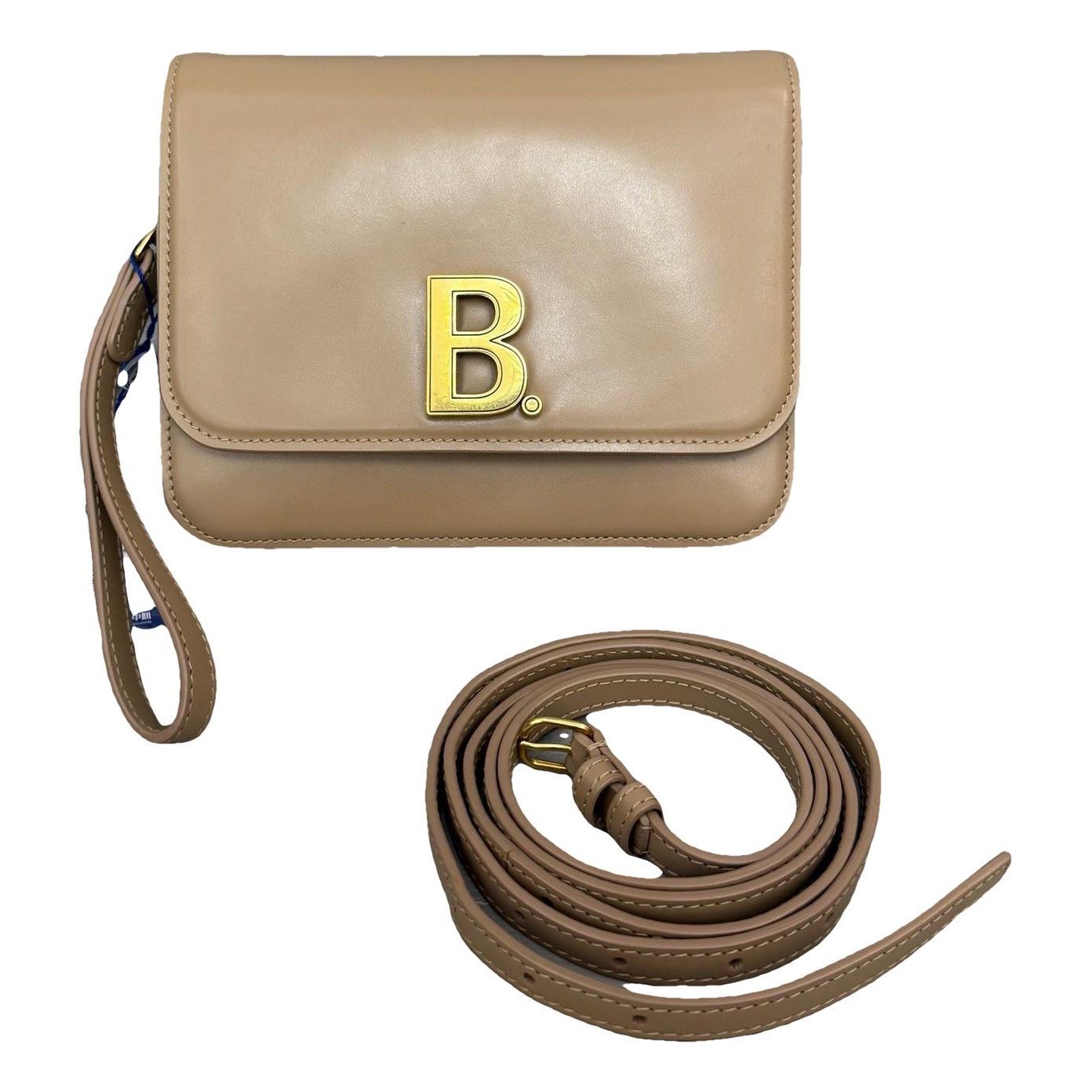 B leather handbag