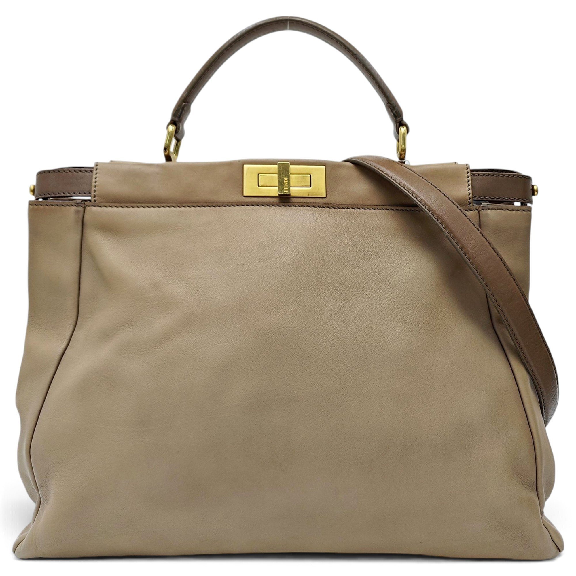 Peekaboo leather handbag
