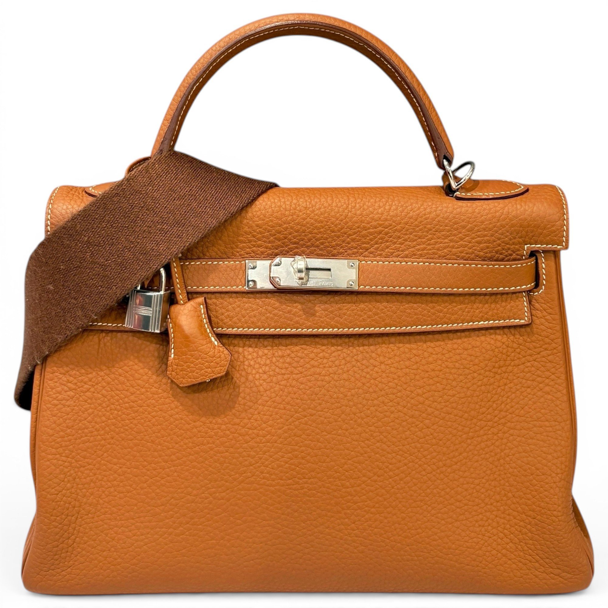 Kelly 32 leather handbag