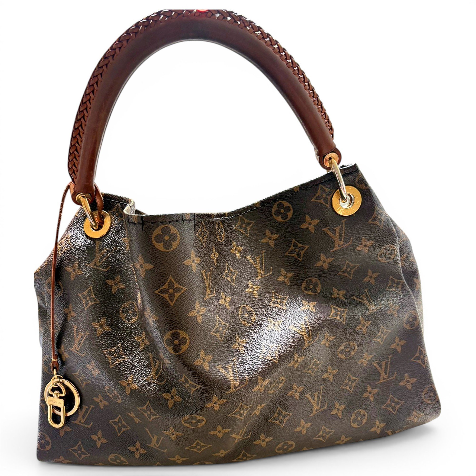 Artsy leather handbag