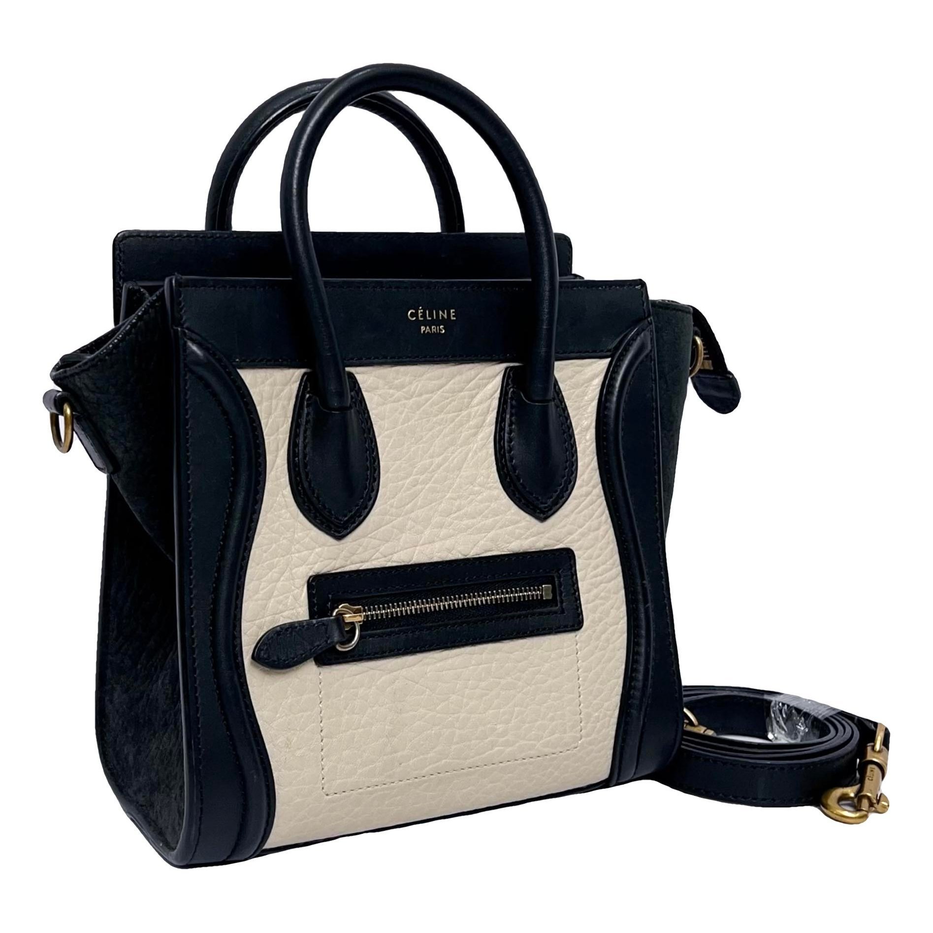 Nano Luggage leather handbag
