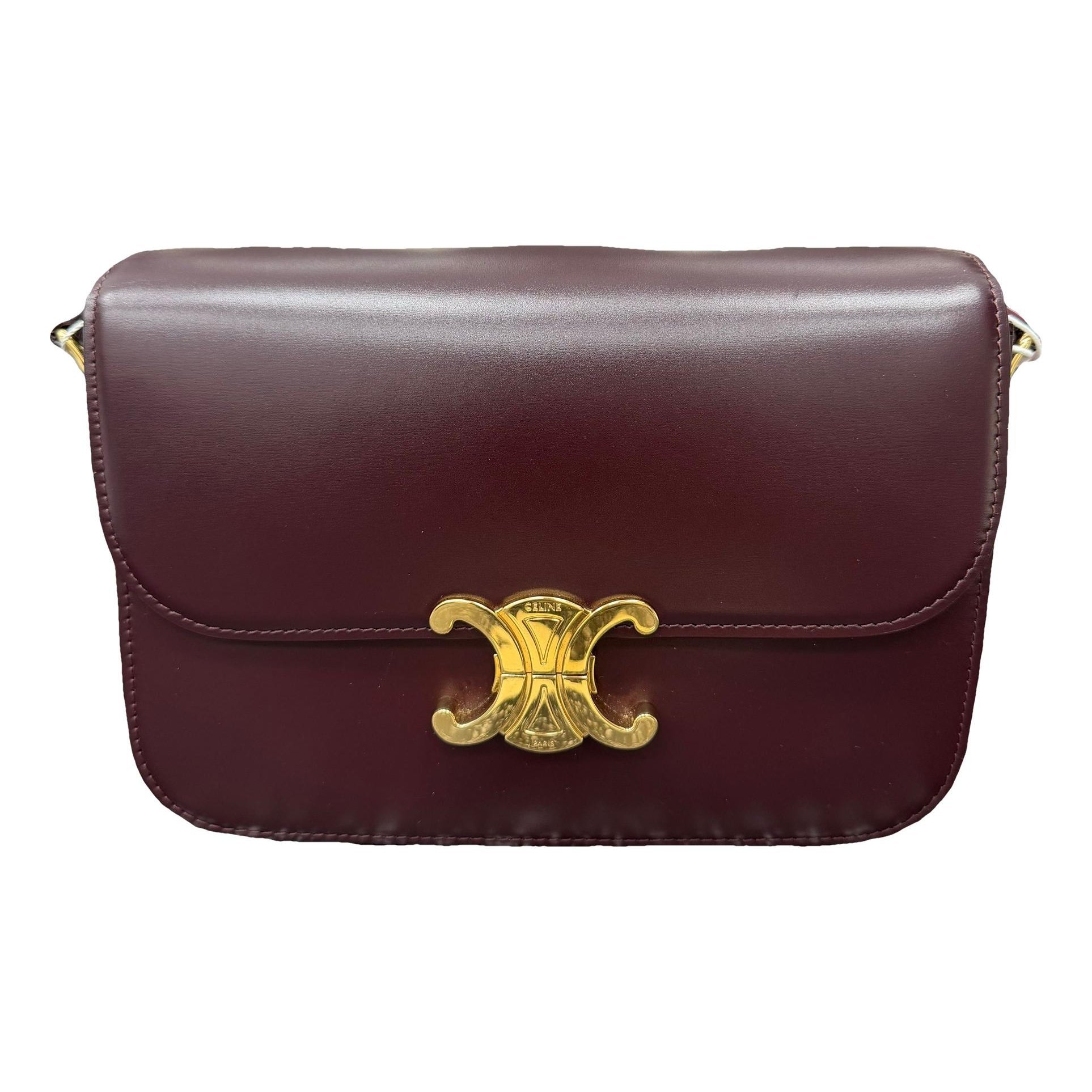 Triomphe leather handbag