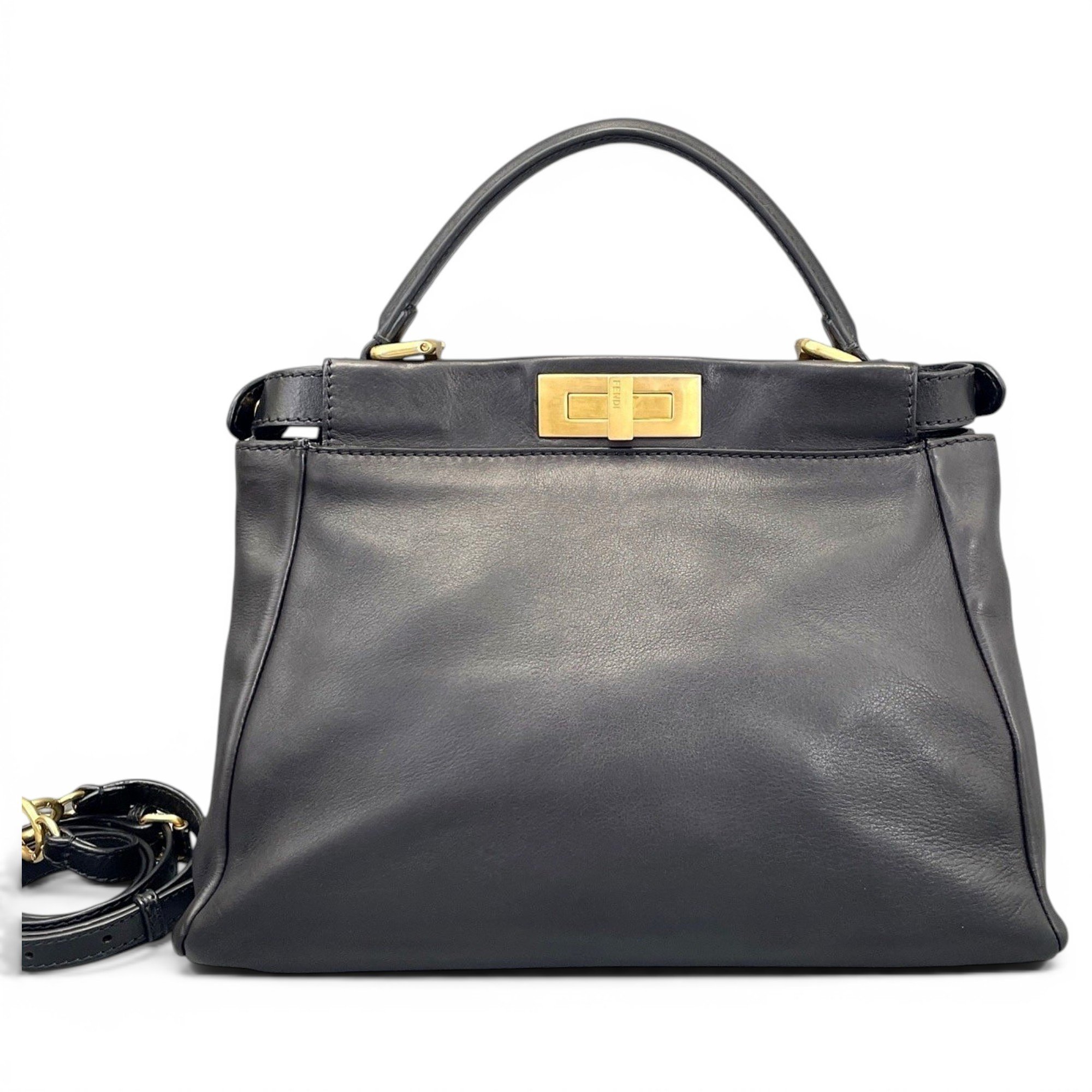 Peekaboo leather handbag