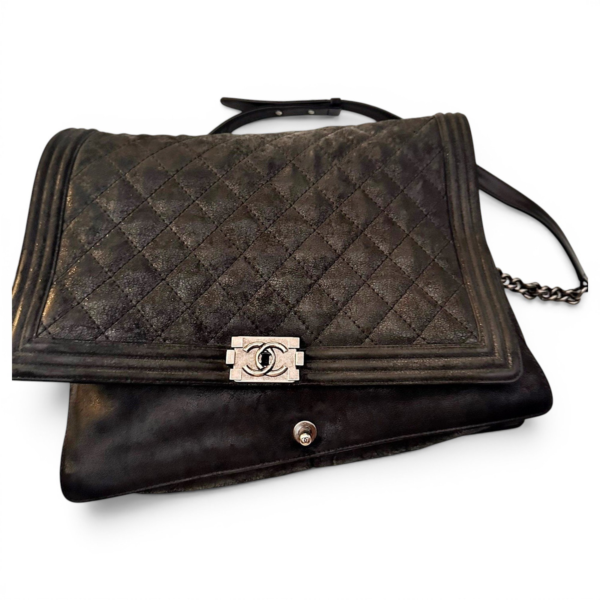 Boy leather crossbody bag