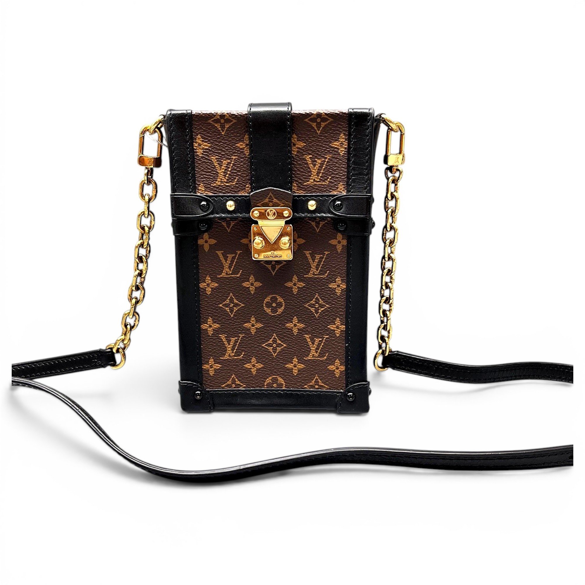 Pochette Trunk Verticale leather crossbody bag