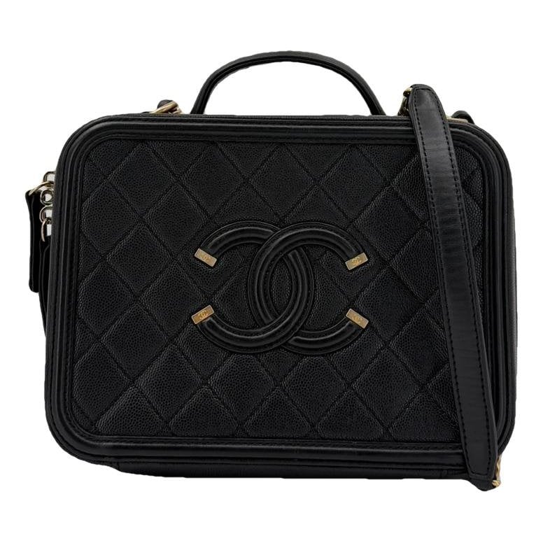 Vanity leather handbag