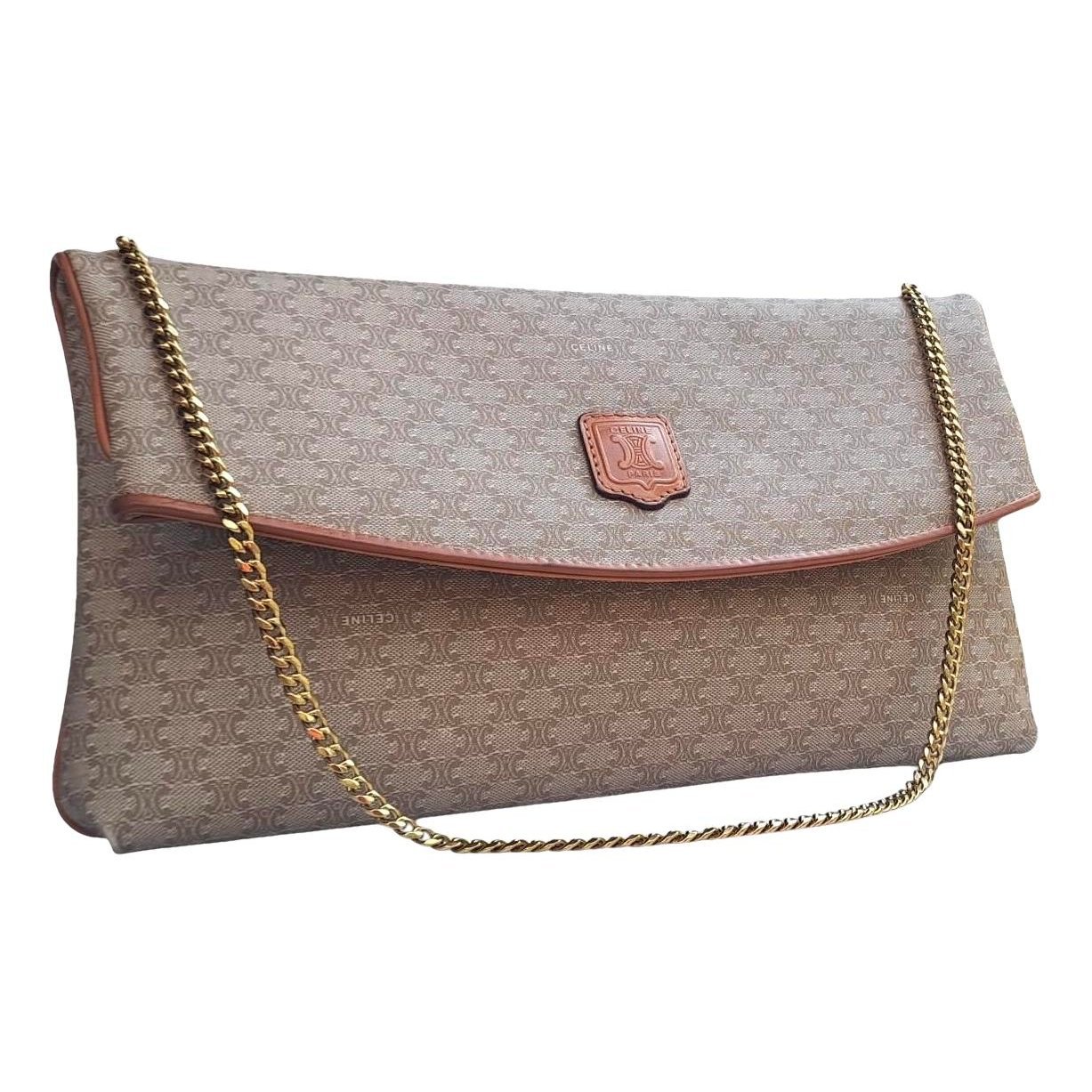 Triomphe chain cloth handbag