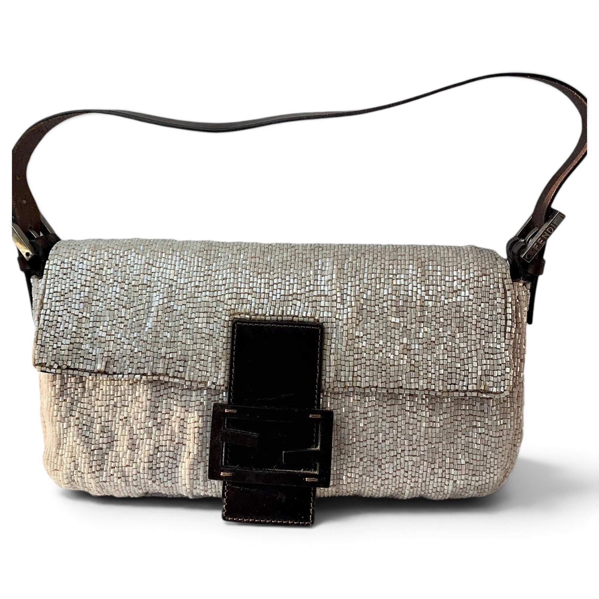 Baguette glitter handbag