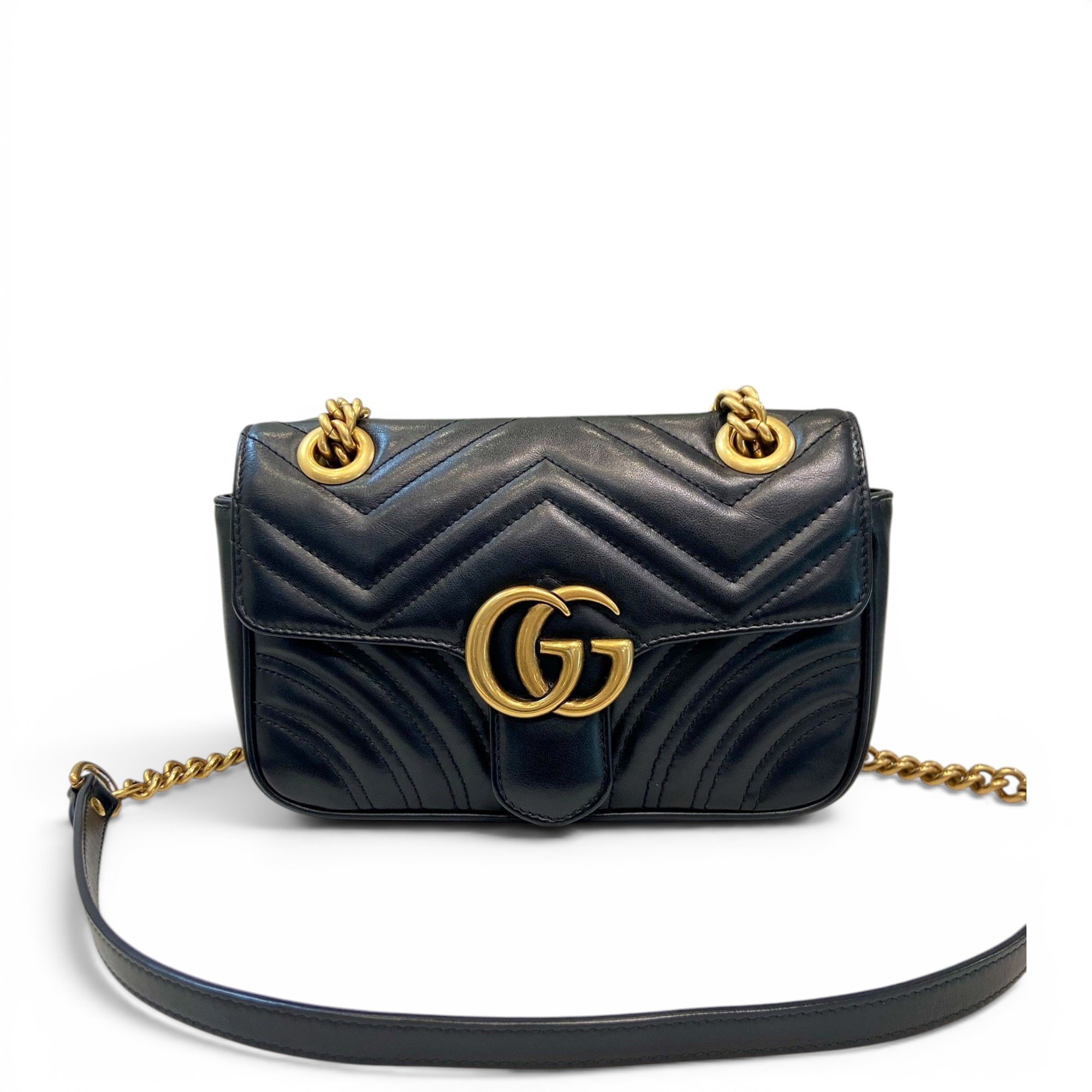 GG Marmont Flap leather handbag