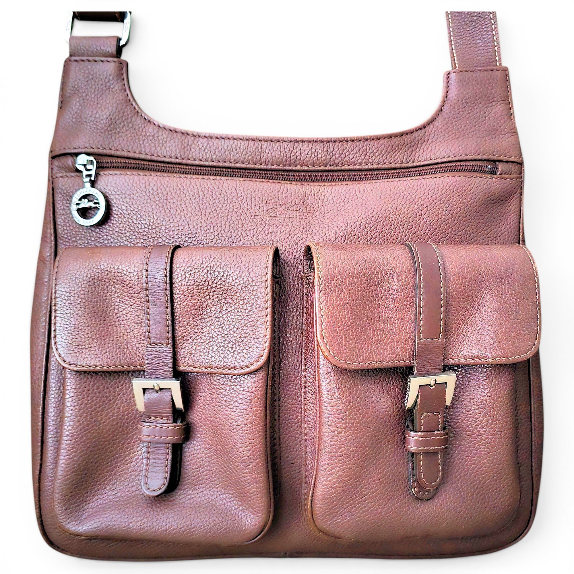Leather crossbody bag