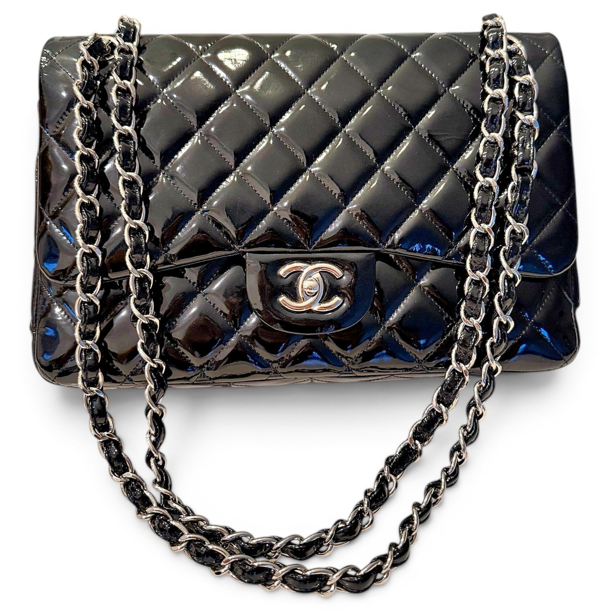 Timeless/Classique patent leather handbag