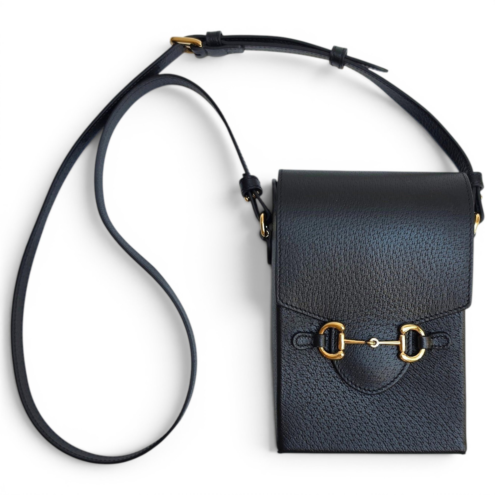 Horsebit 1955 Vertical leather crossbody bag