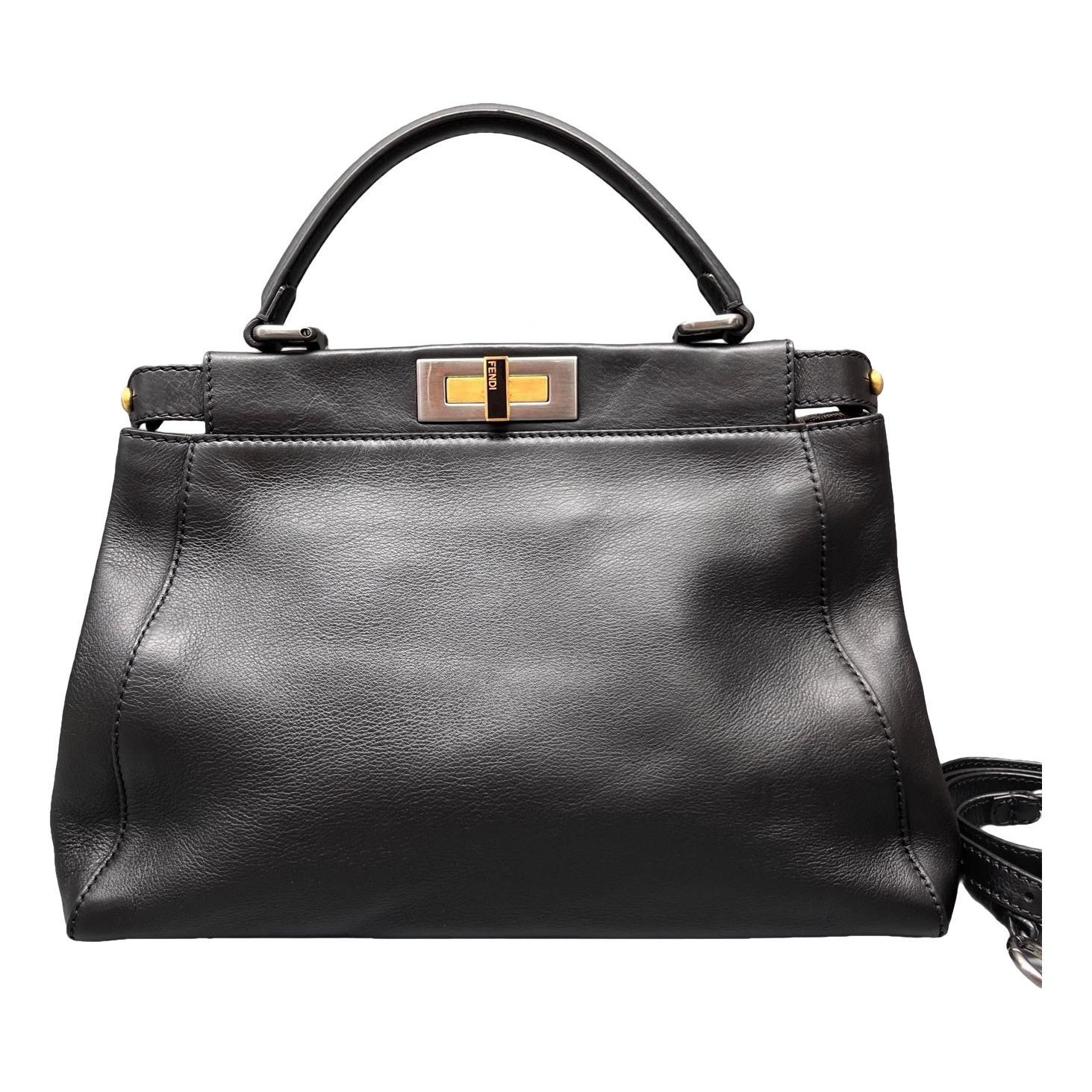 Peekaboo leather handbag