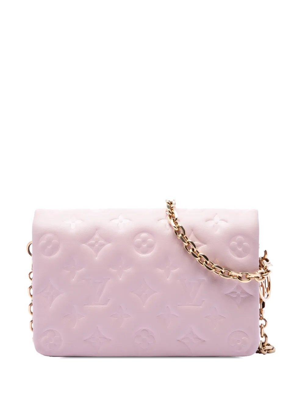 2021-2026 Monogram Embossed Lambskin Pochette Coussin crossbody bag