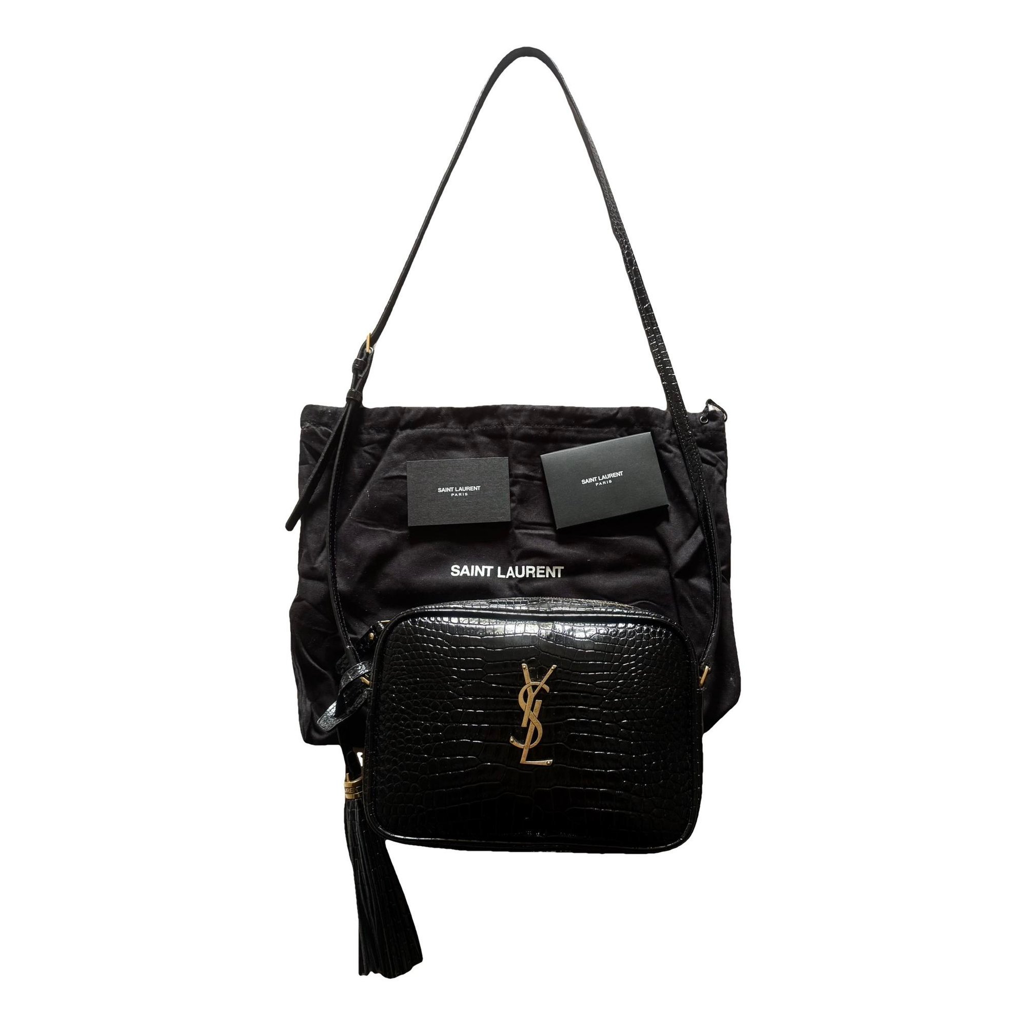 Blogger leather crossbody bag