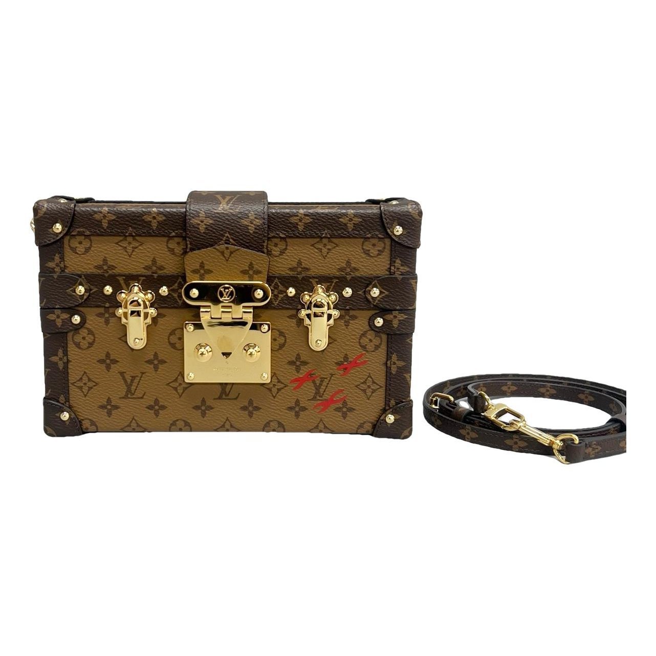 Petite Malle leather handbag