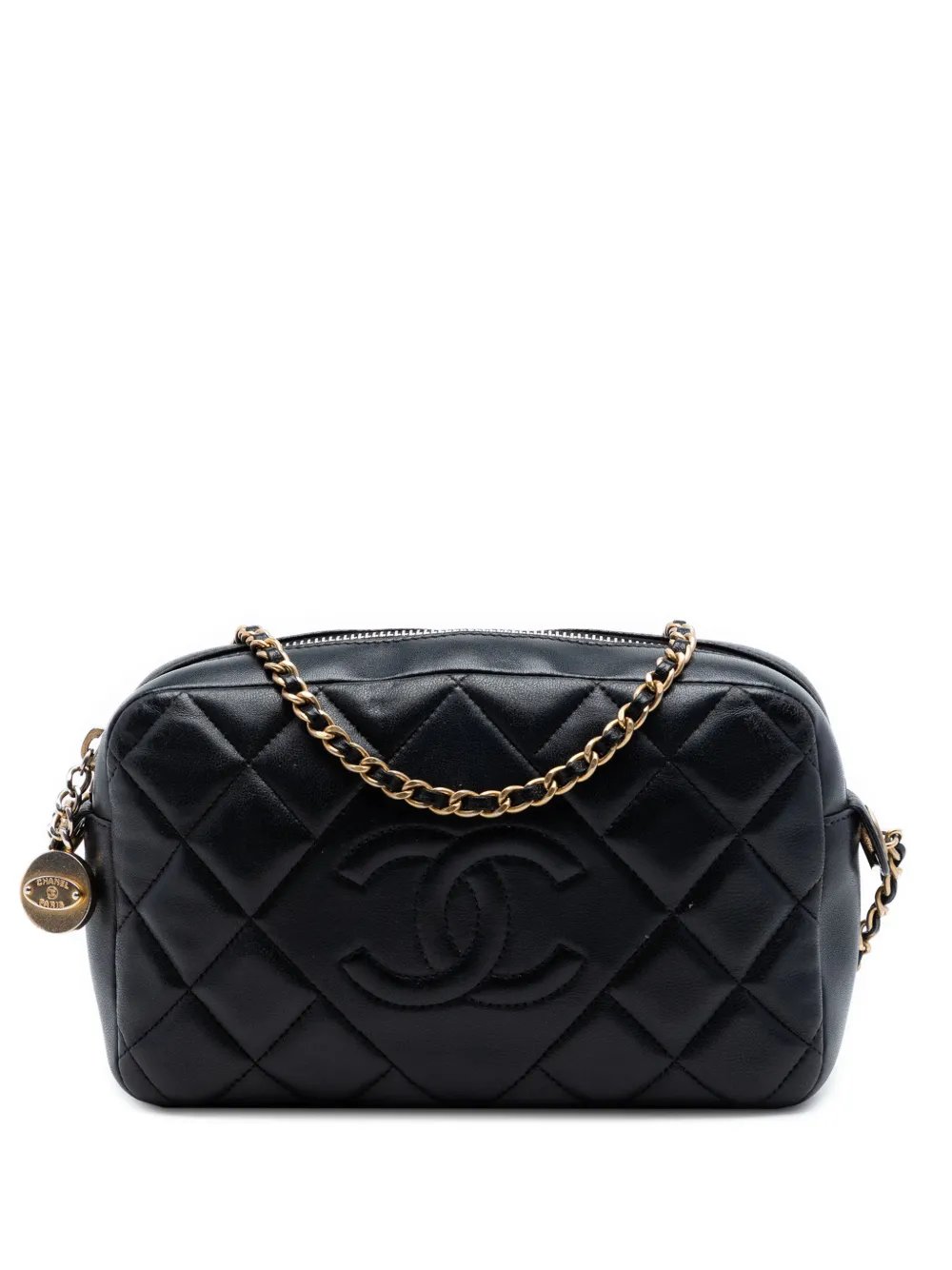 2014 CC Quilted Lambskin Diamond Camera Bag crossbody bag