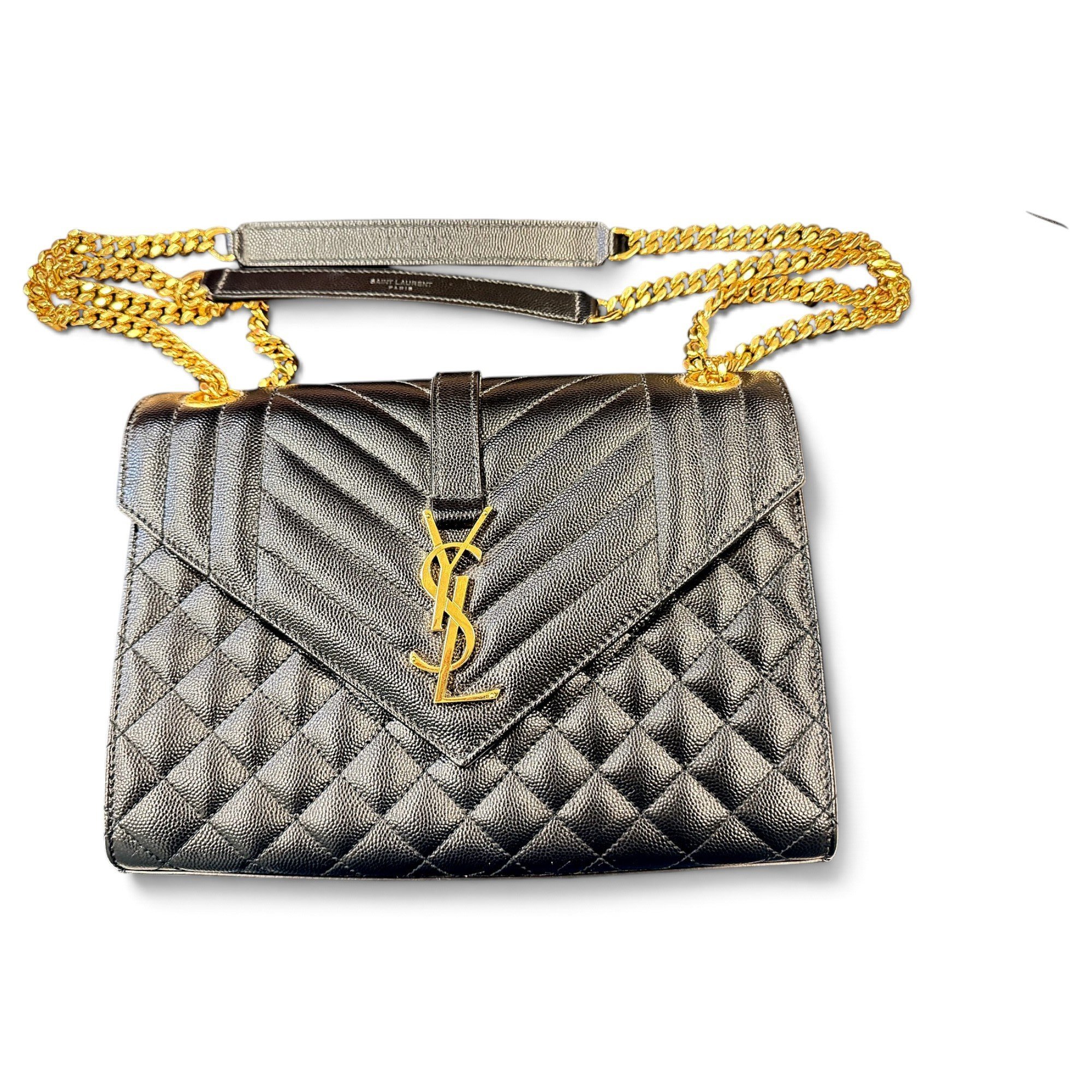 Envelope leather handbag