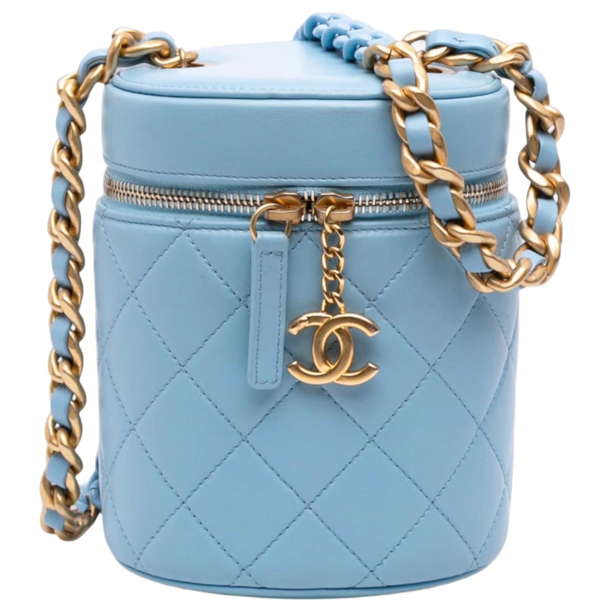 Vanity leather handbag