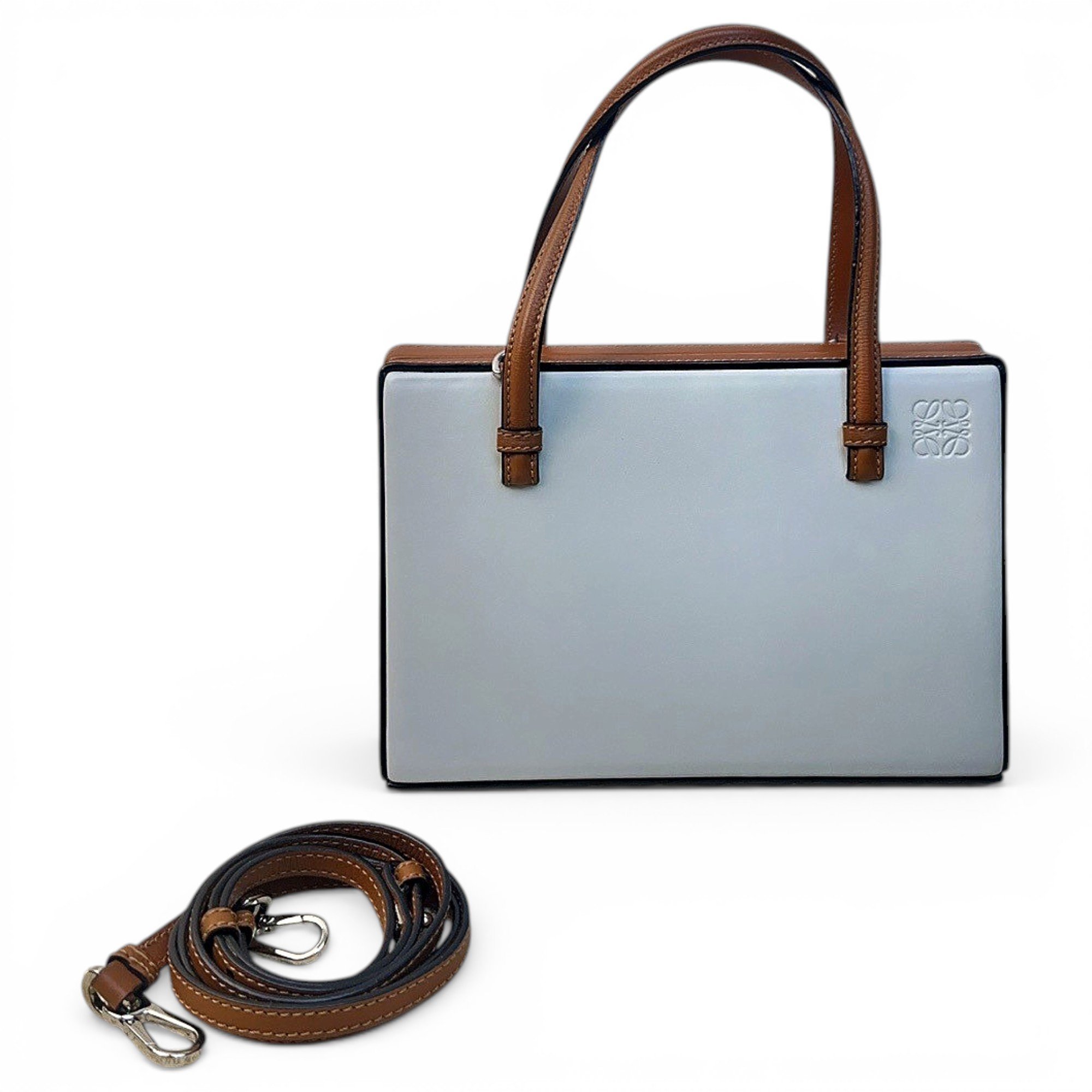 Postal leather handbag