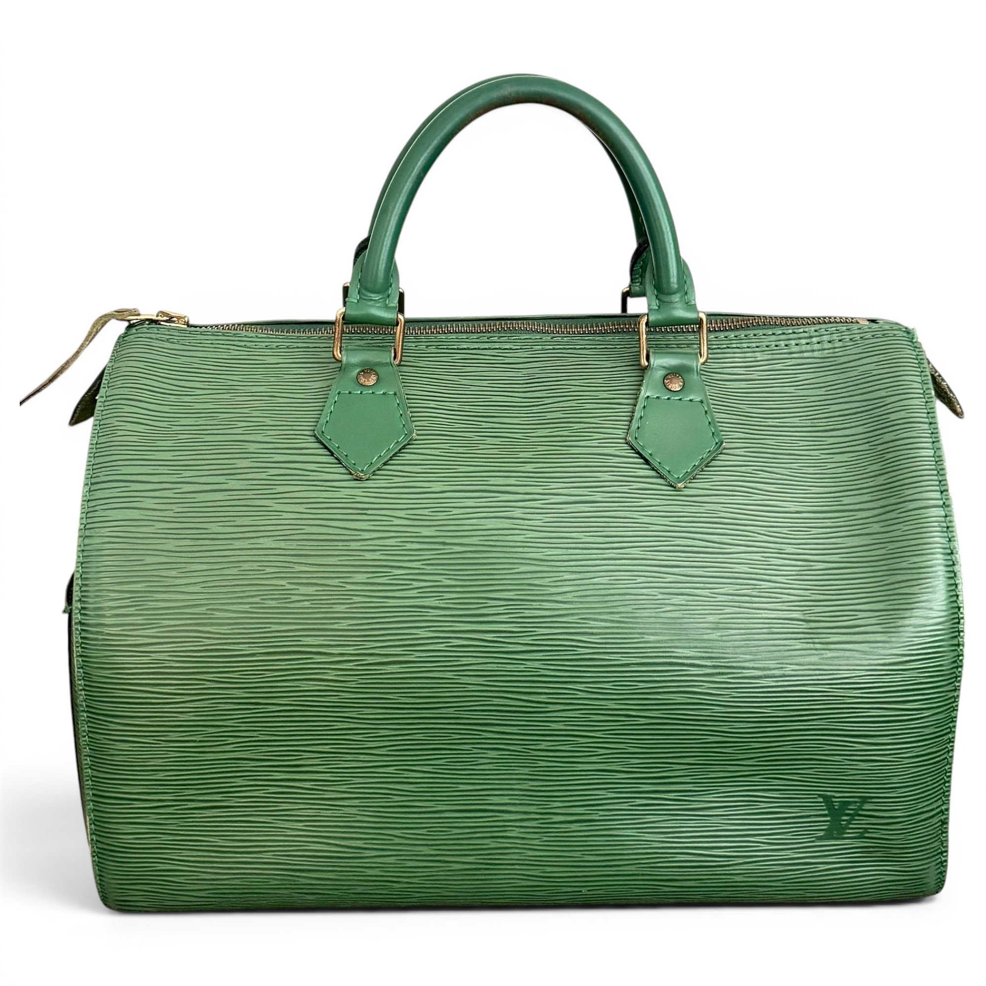 Speedy patent leather handbag