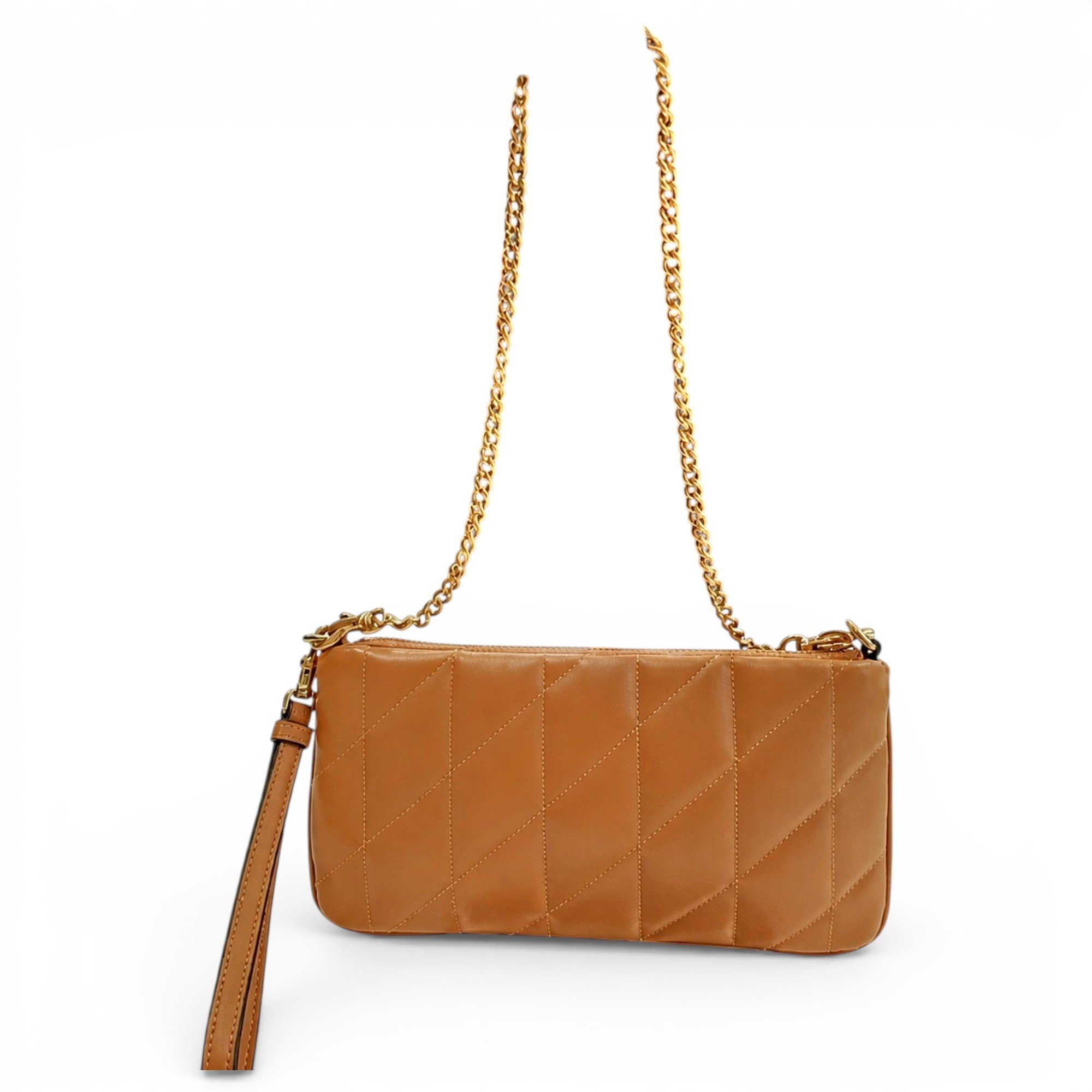 Leather clutch bag