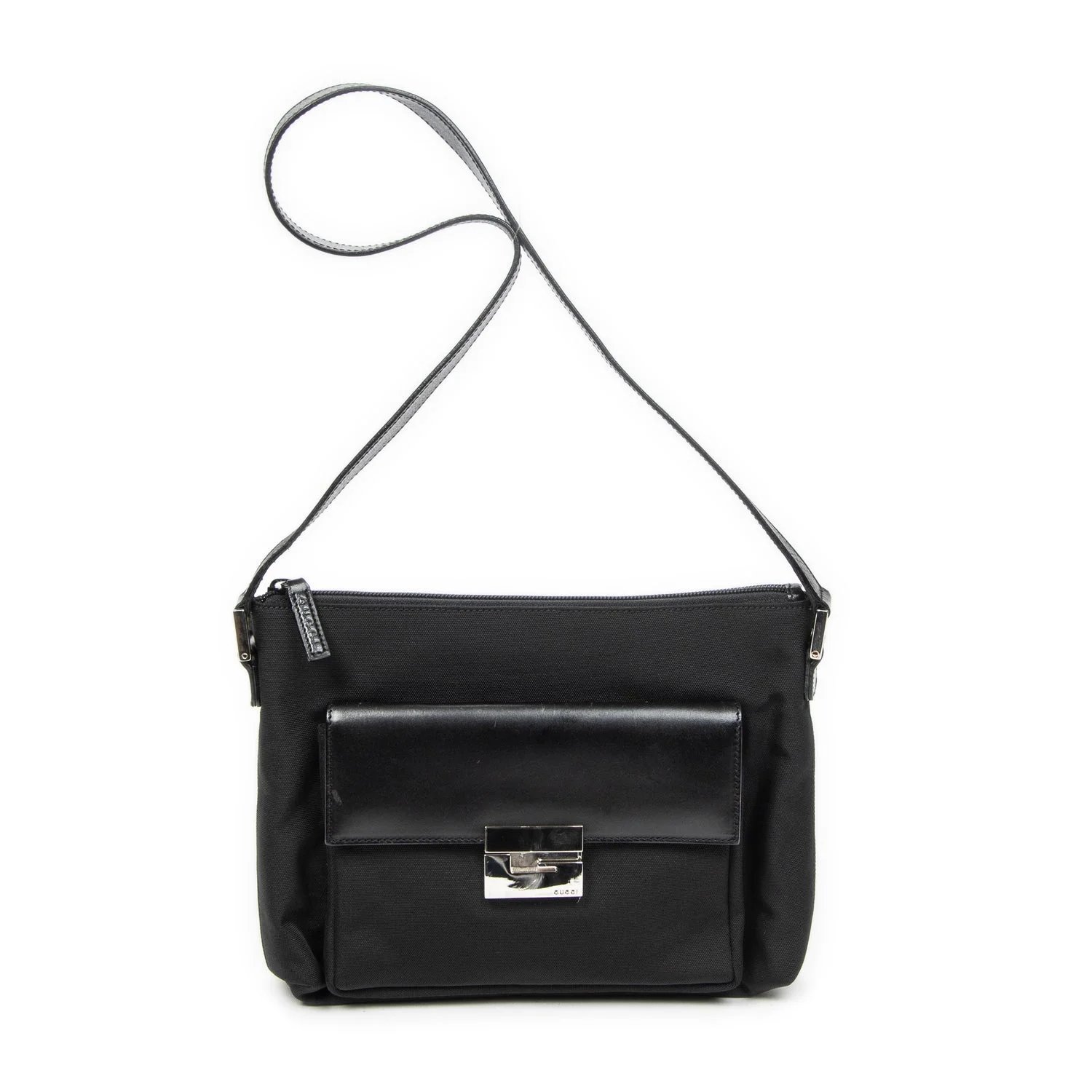 Canvas G Pushlock Shoulder Tote