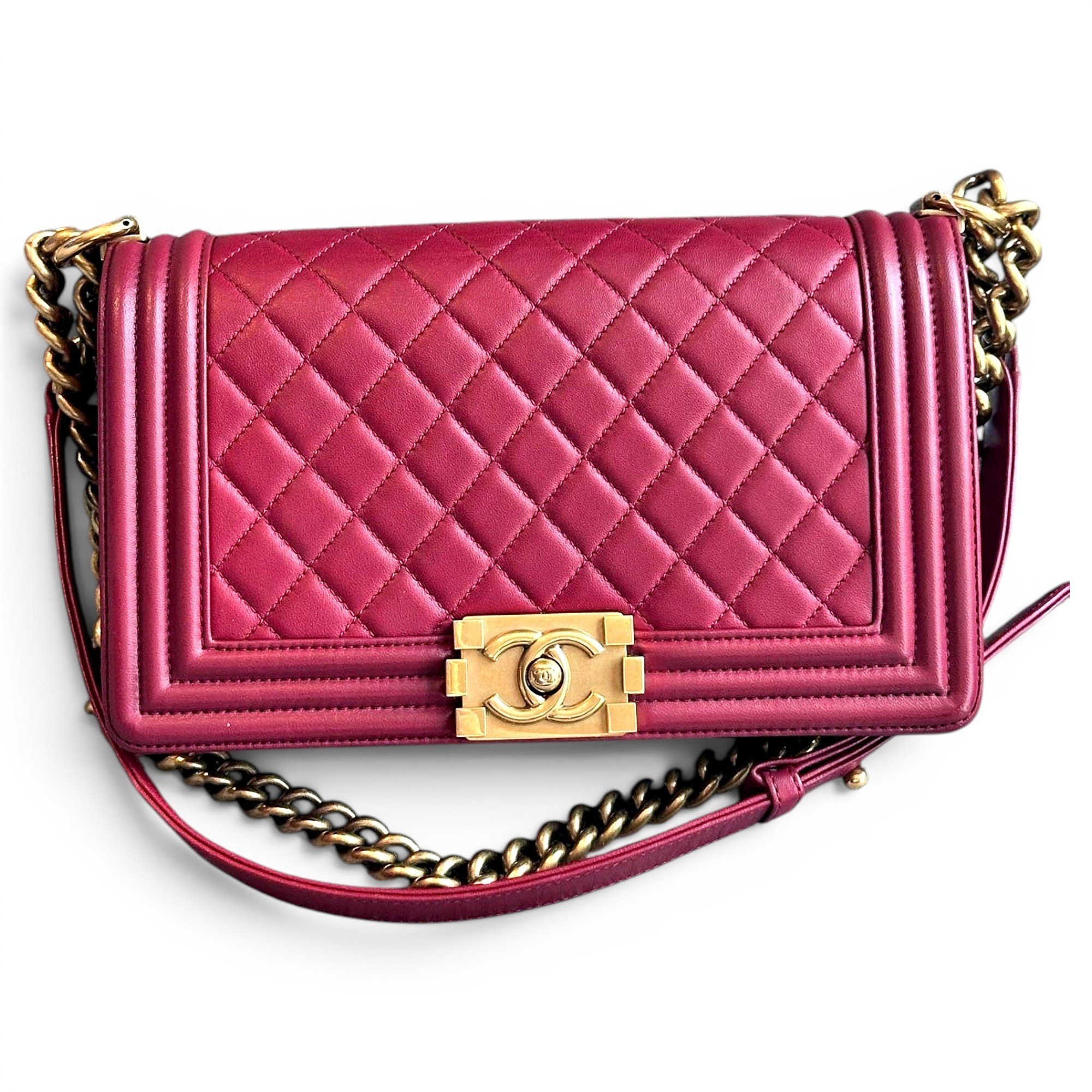 Boy leather crossbody bag