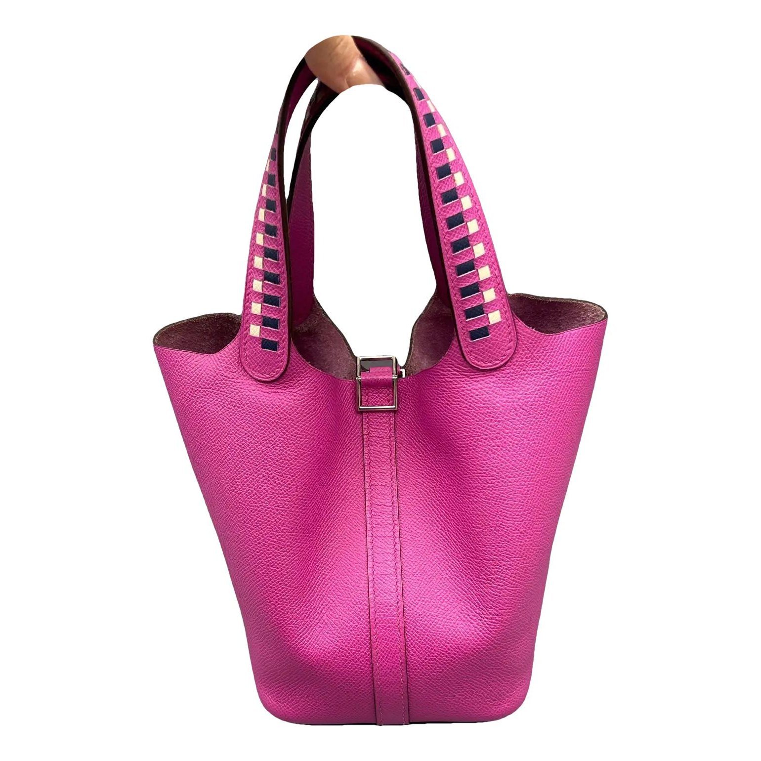 Picotin leather tote