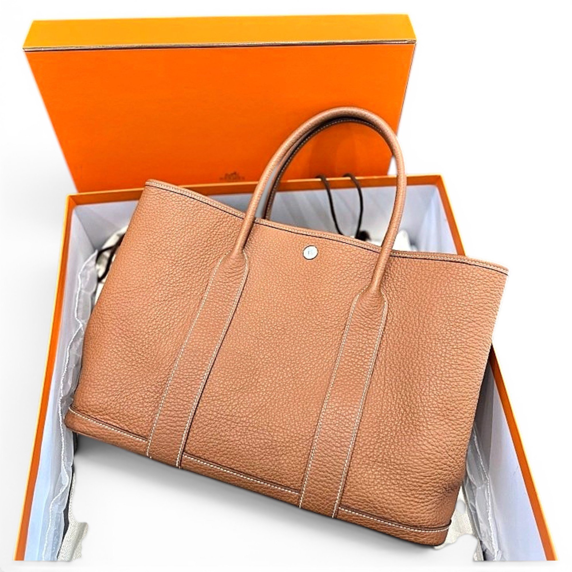 Garden Party leather handbag