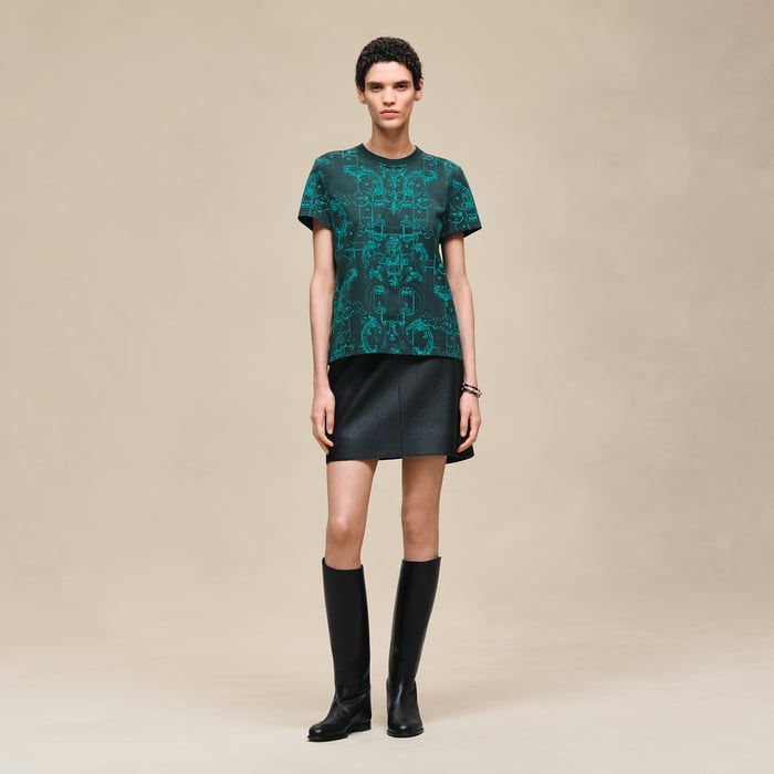 Vert Pin "Ferronnerie Remix" Straight T-shirt