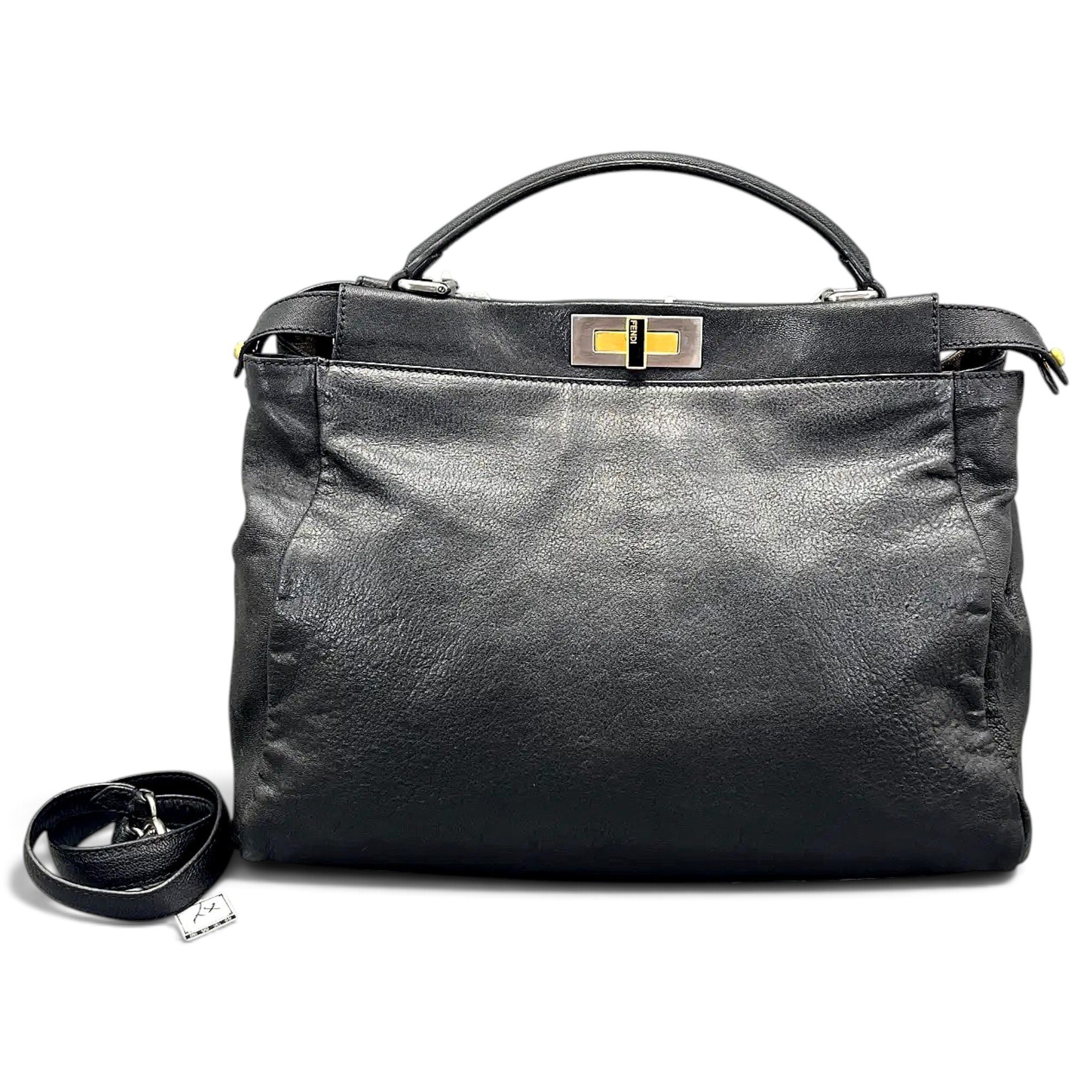 Peekaboo leather handbag