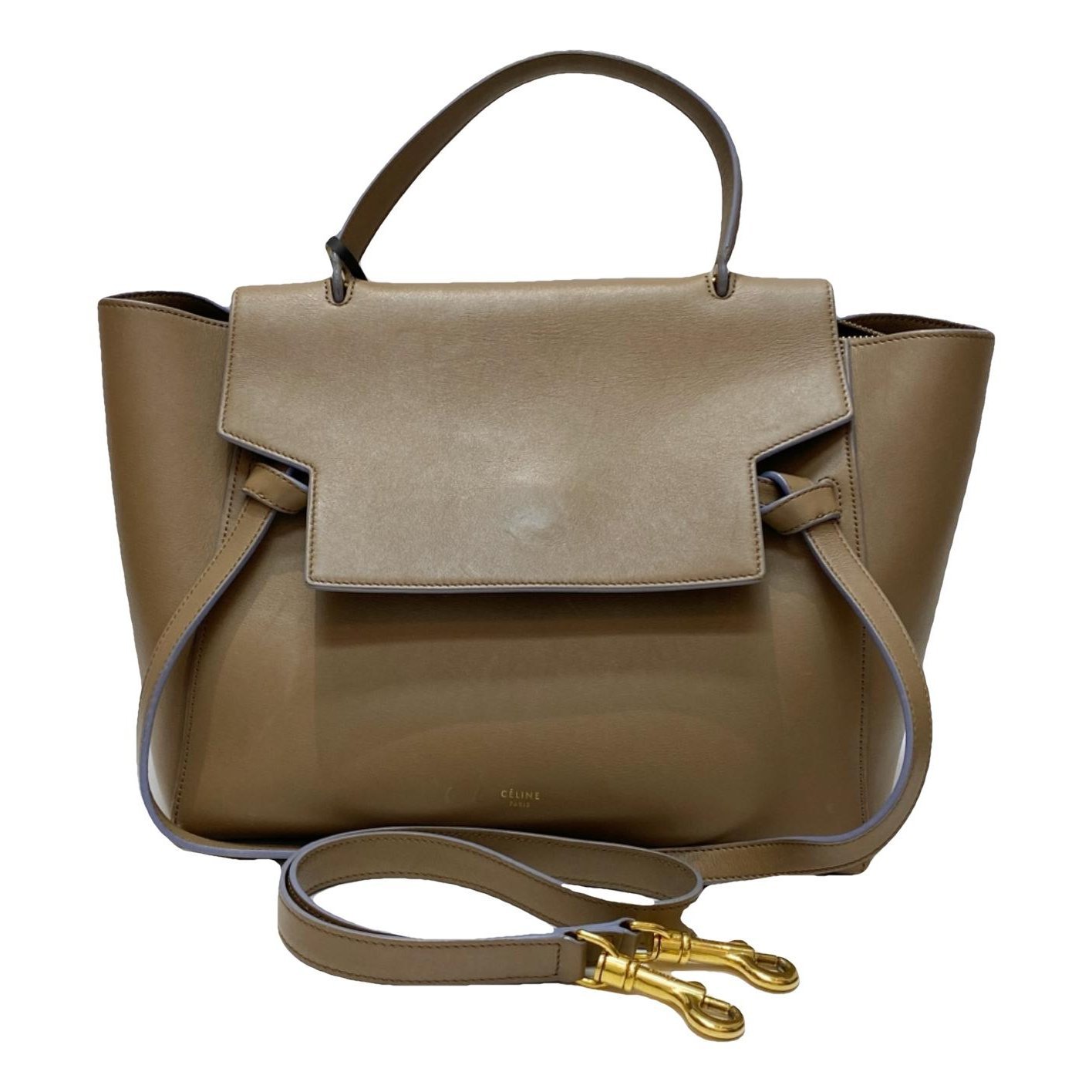 Belt leather handbag