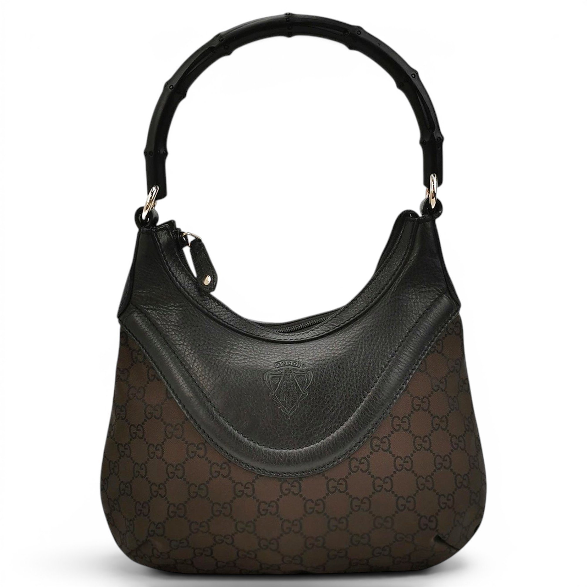 Bamboo Frame Satchel cloth handbag