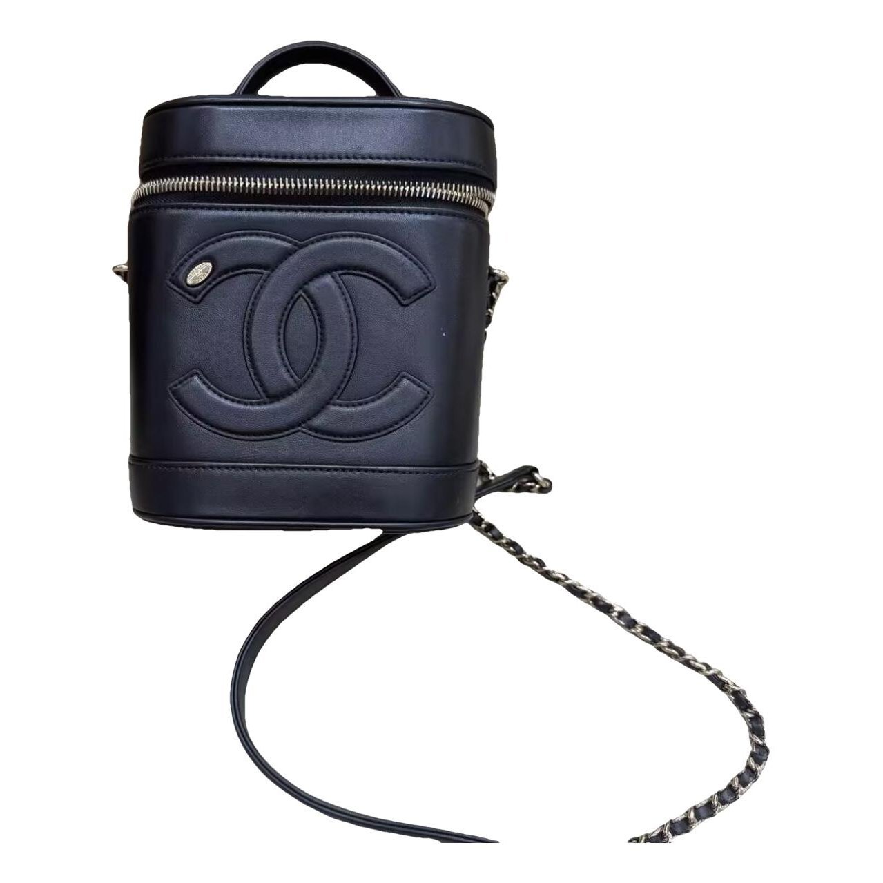 Vanity leather handbag