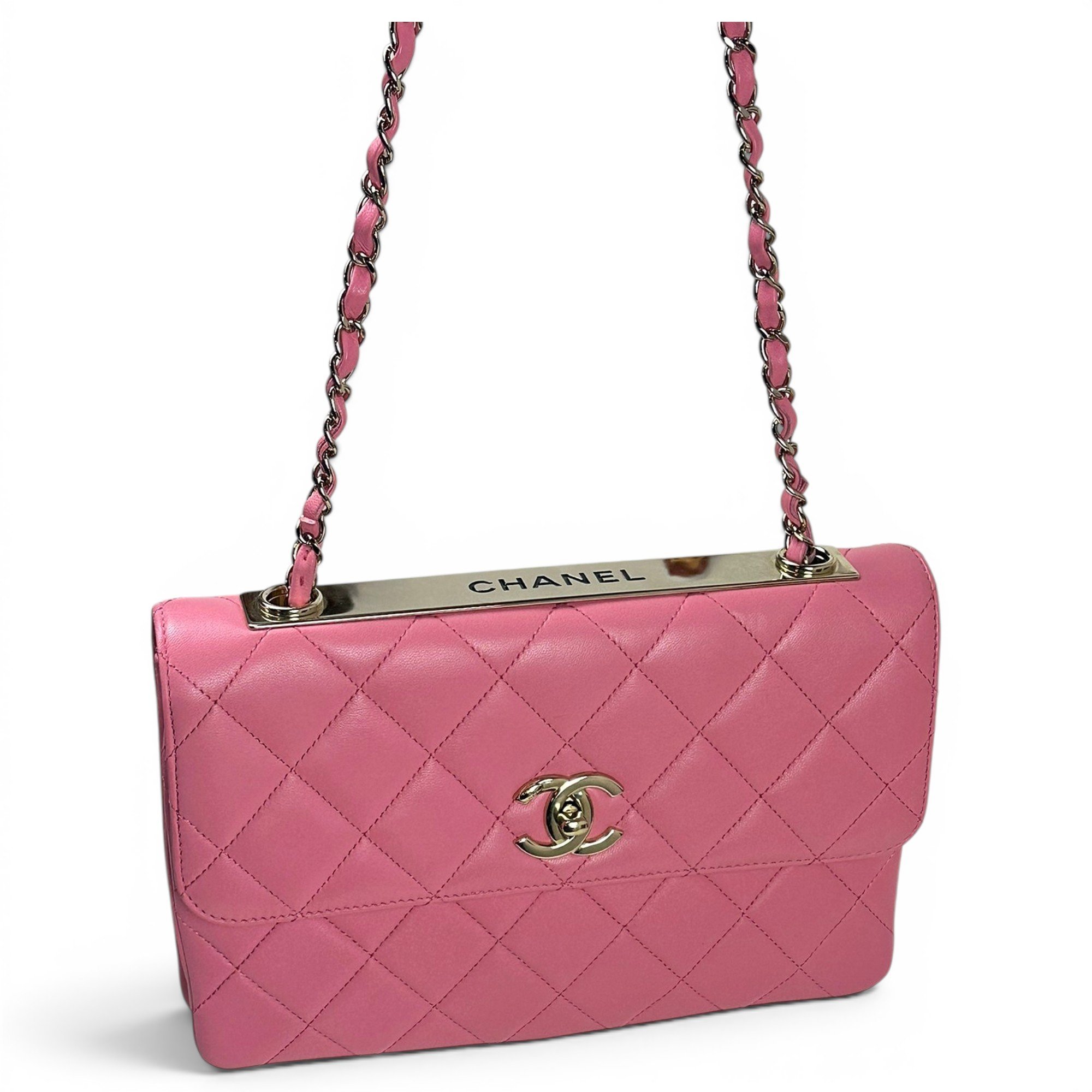 Leather clutch bag