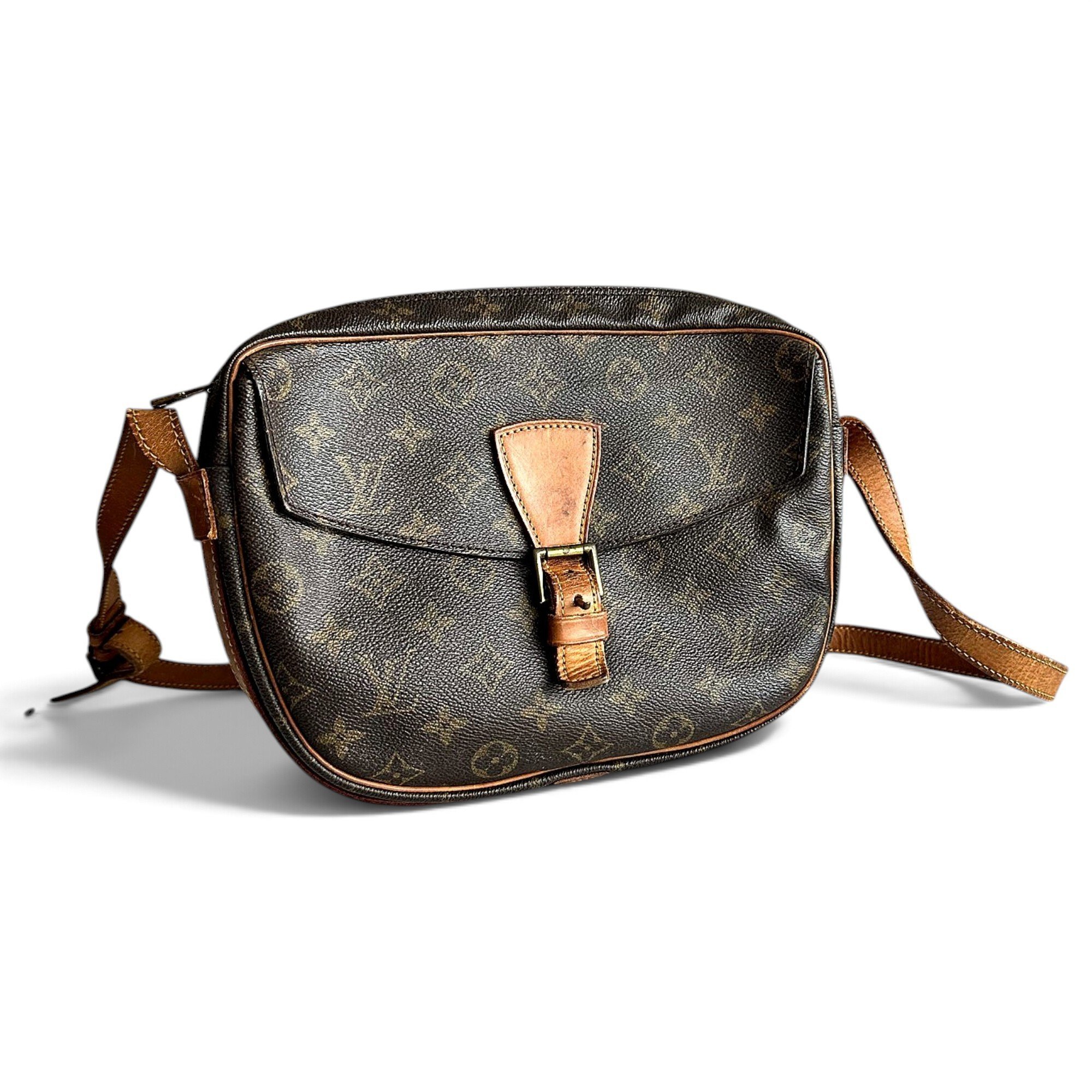 Jeune fille leather crossbody bag