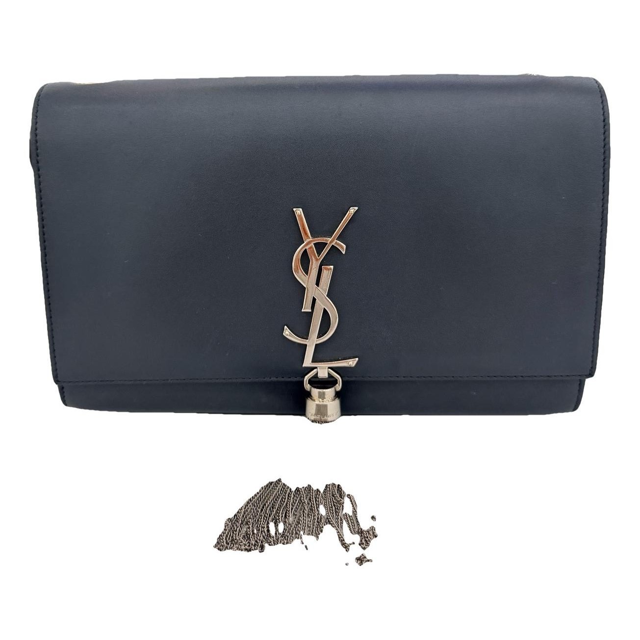 Pompom Kate leather handbag