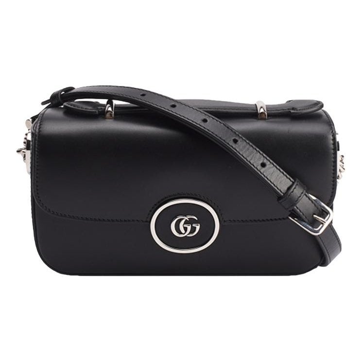 GG Ring leather handbag