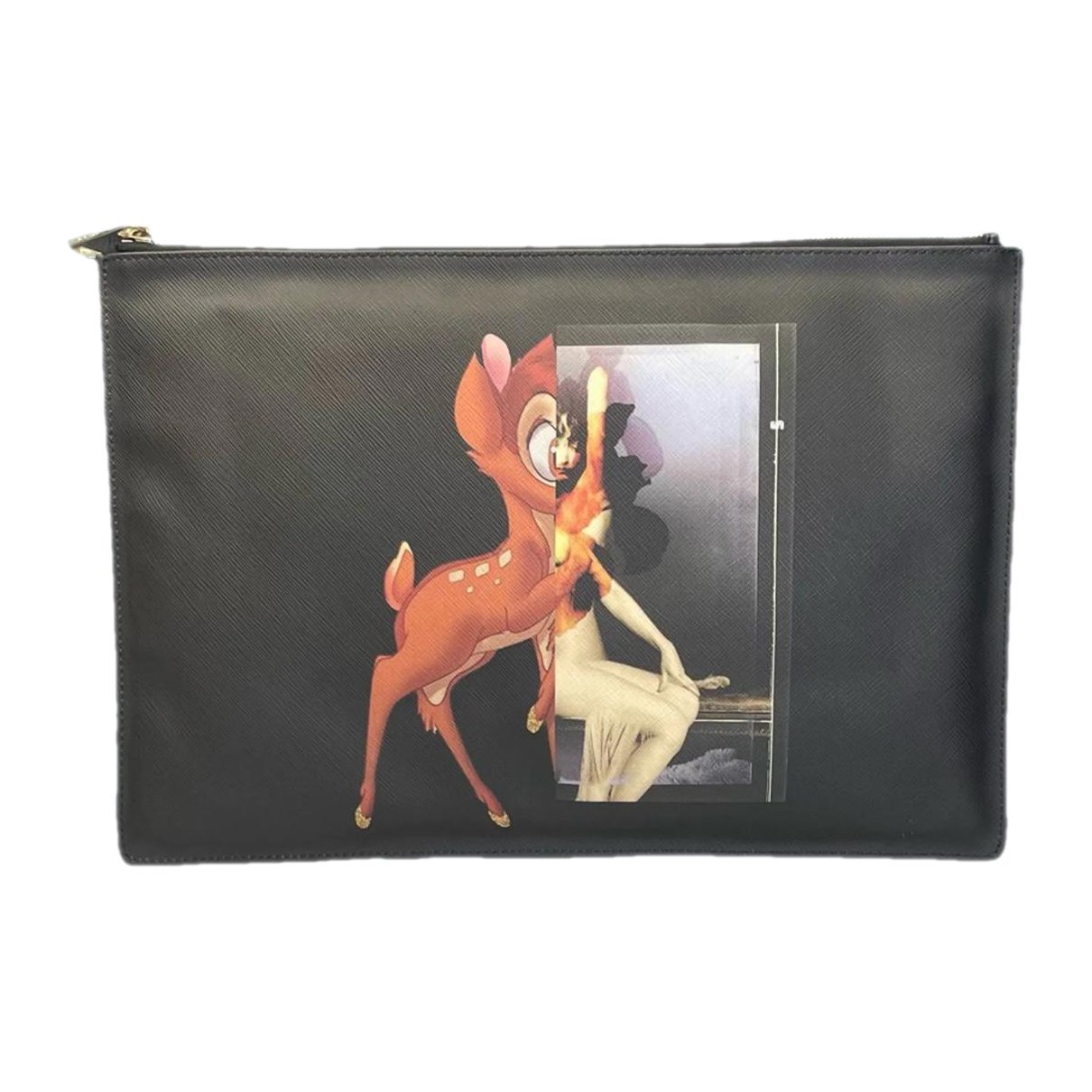 Leather clutch bag