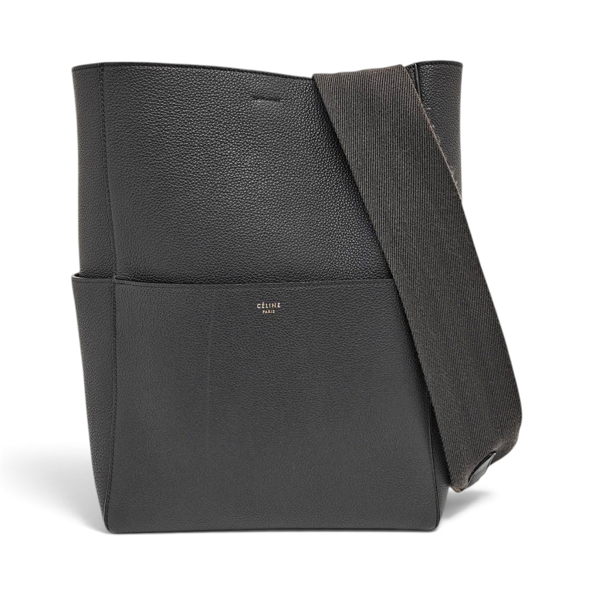 Seau Sangle leather handbag