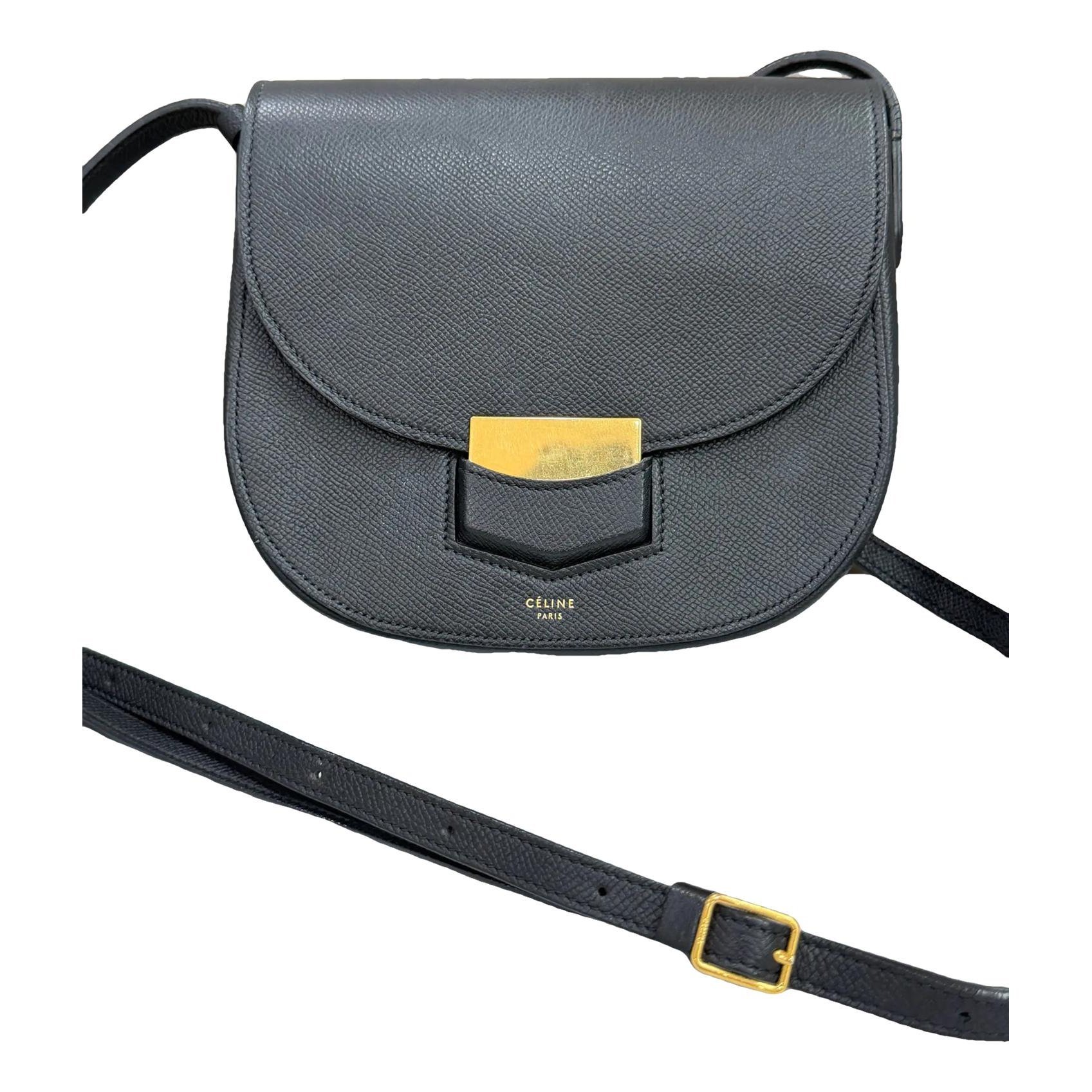Trotteur leather crossbody bag