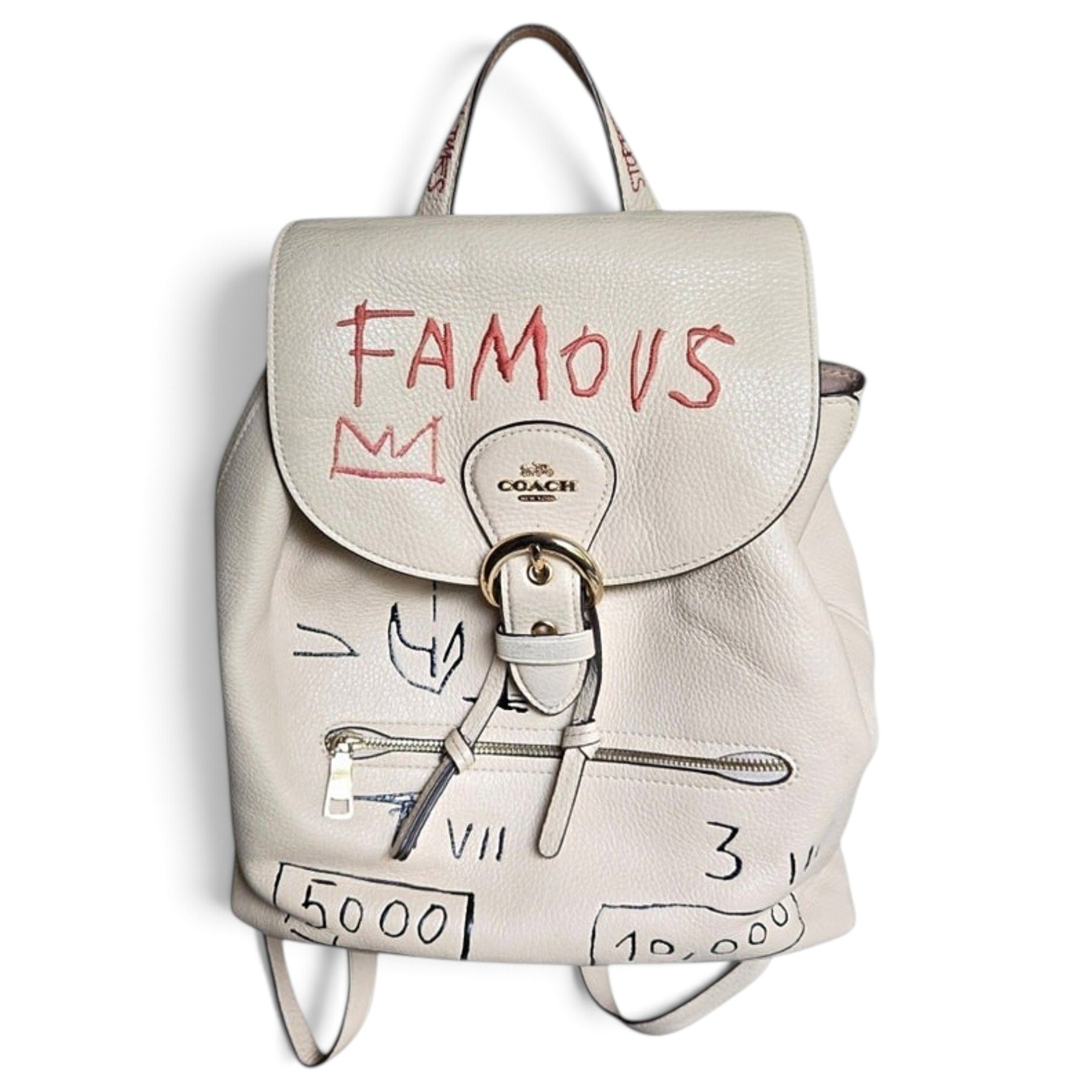 Leather backpack