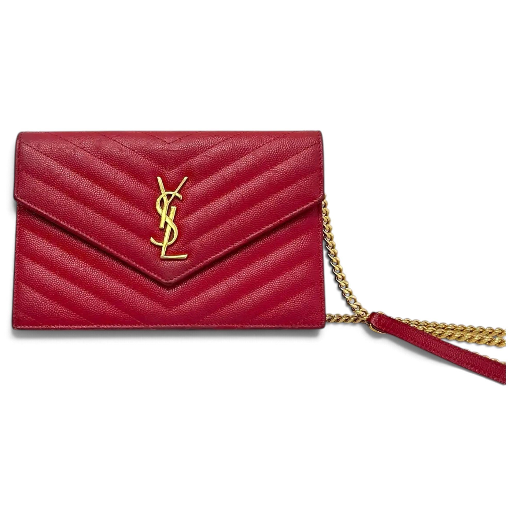 Portefeuille enveloppe leather handbag