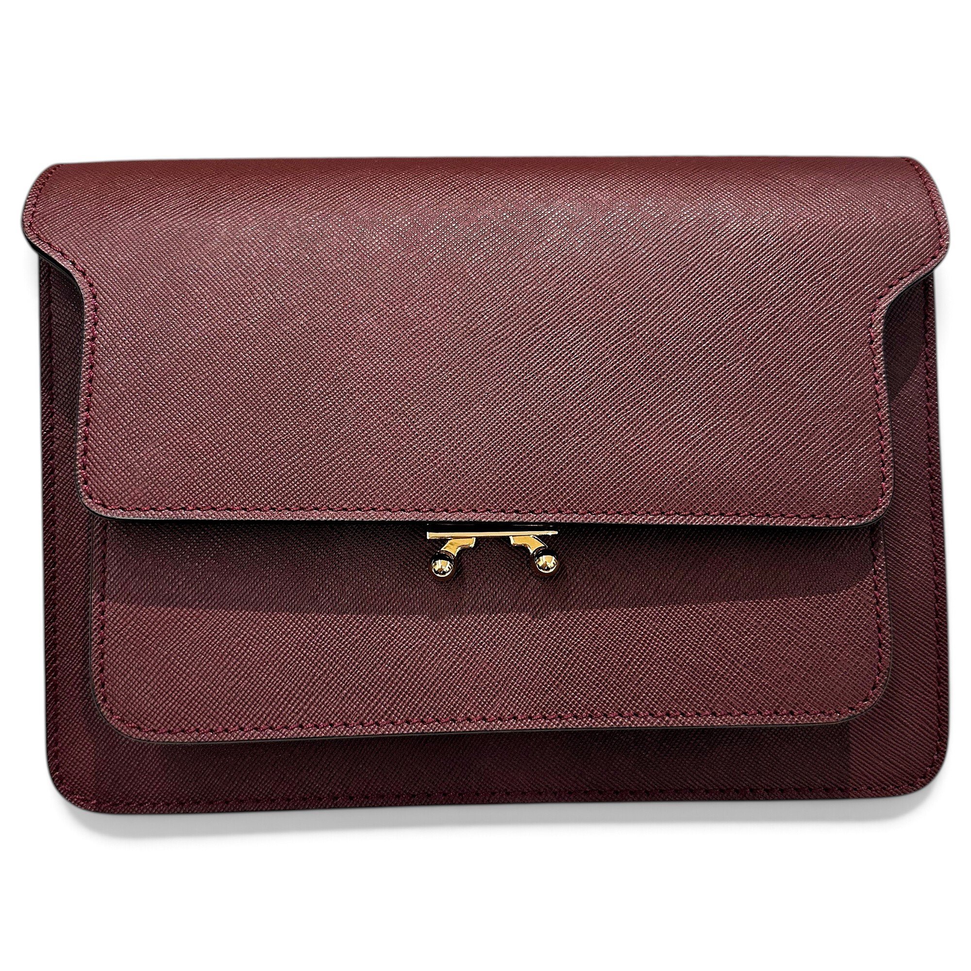 Trunk leather handbag