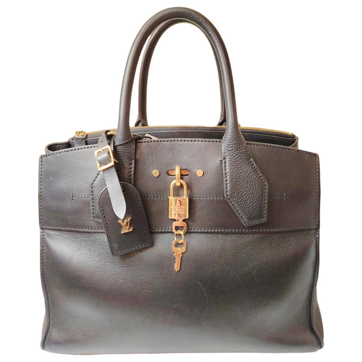 Louis Vuitton City Steamer leather handbag