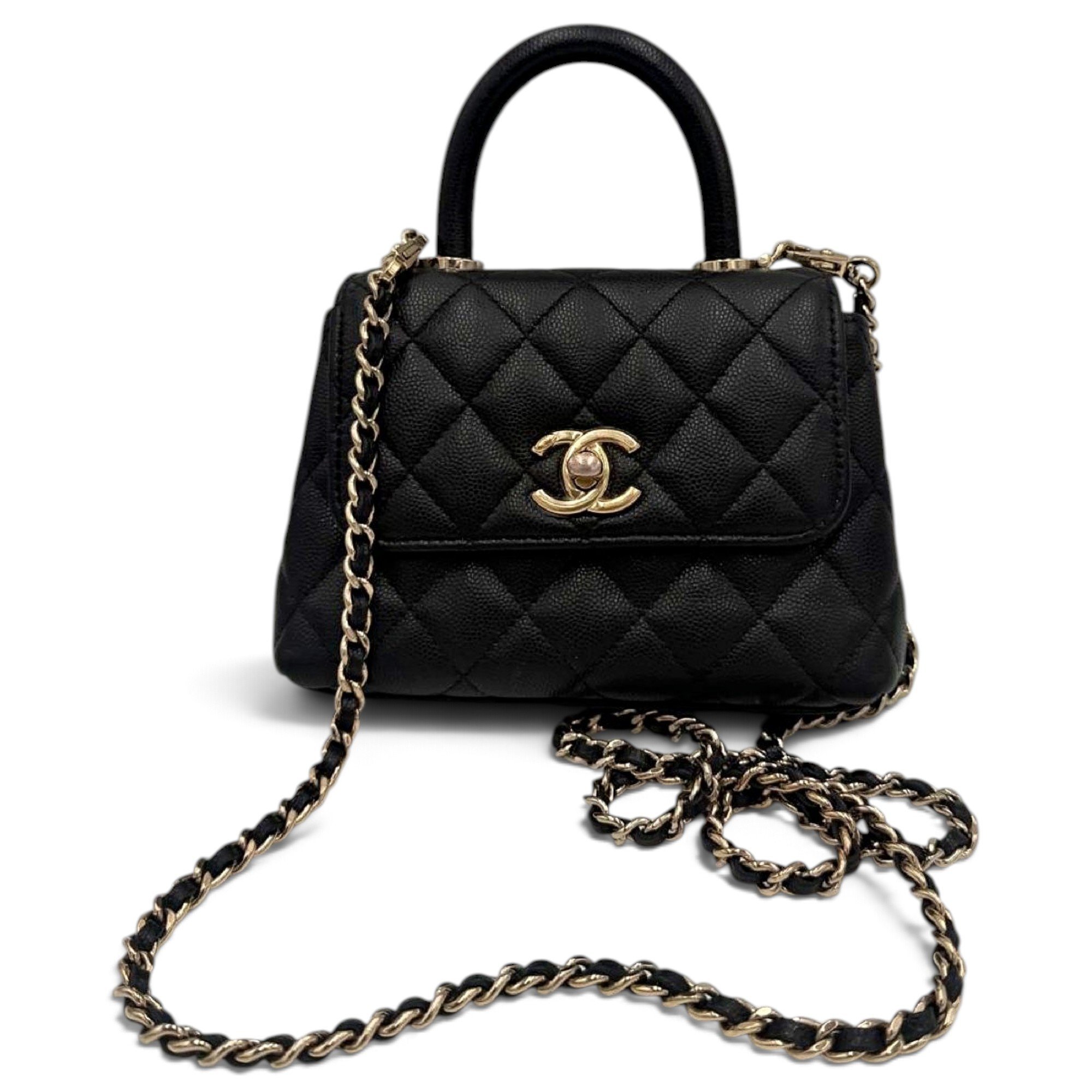 Coco Handle leather handbag